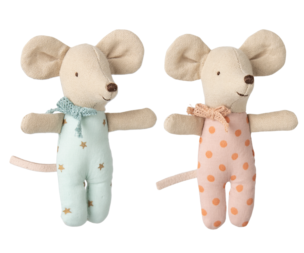Maileg Twins, Baby mice in matchbox | Playroom Avenue