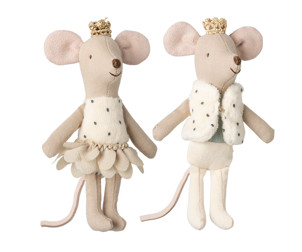 Maileg Royal twin mice, Little sister and brother in matchbox | Playroom Avenue