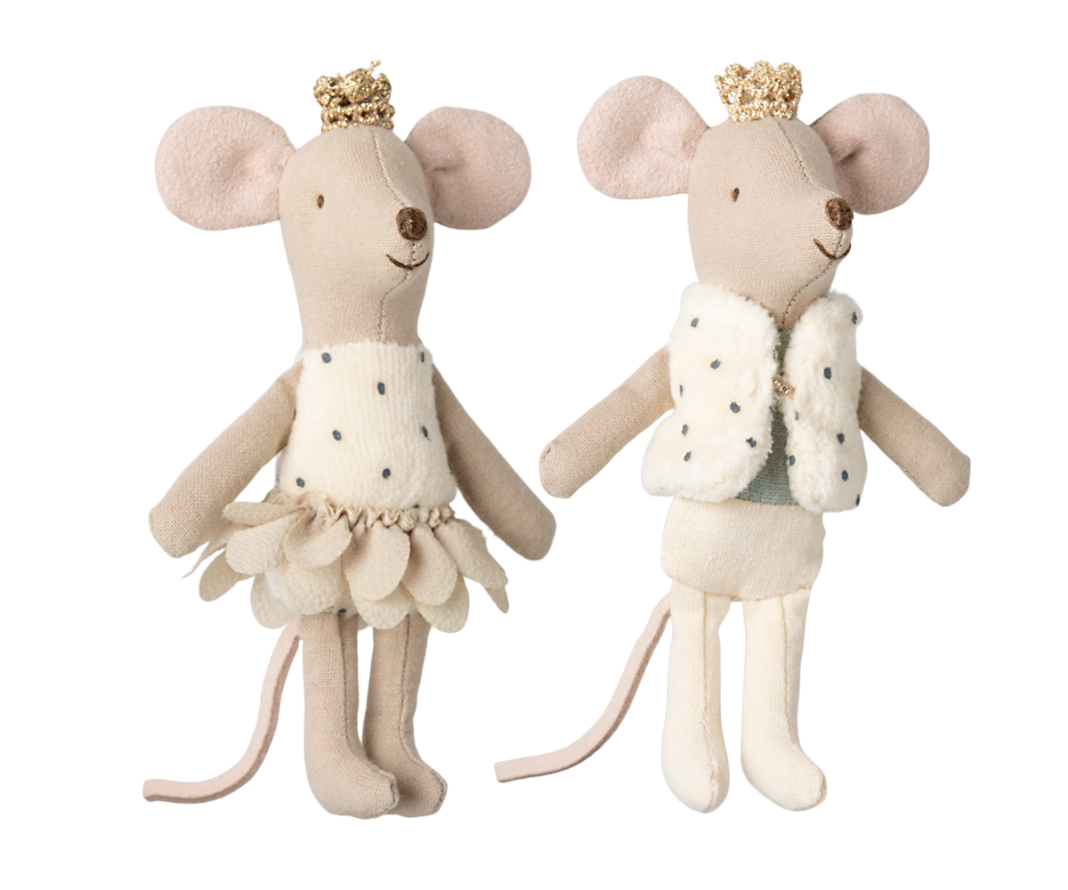 Maileg Royal twin mice, Little sister and brother in matchbox | Playroom Avenue