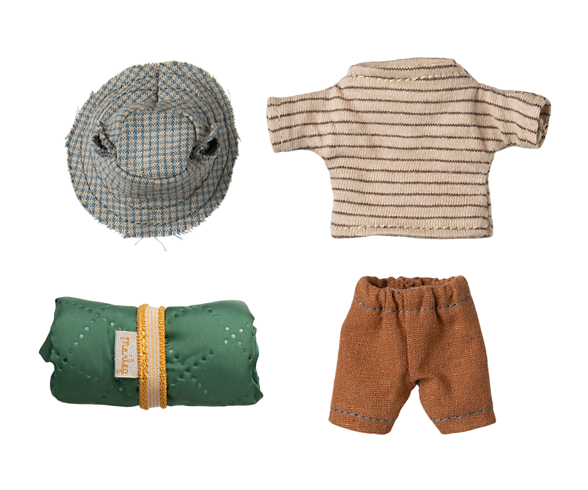 Maileg Hiker mouse, Big brother - Thin stripes | Playroom Avenue