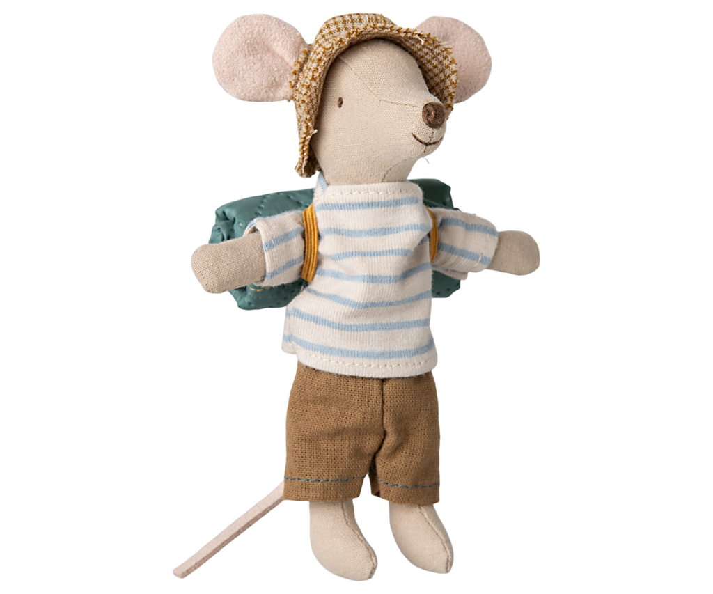 Maileg Hiker mouse, Big brother - Stripes | Playroom Avenue