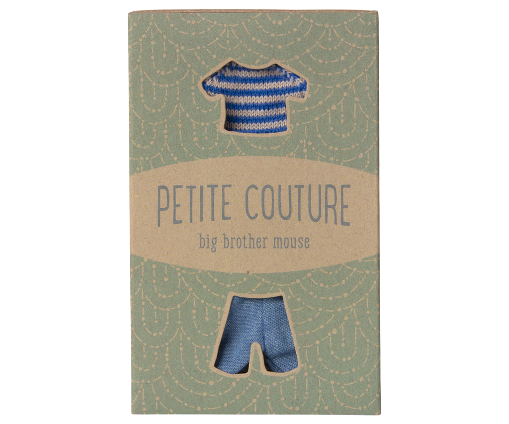 Maileg Knitted sweater and pants, Big brother mouse | Playroom Avenue