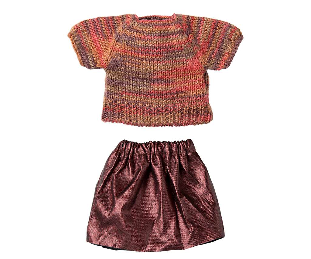 Maileg Skirt and knitted blouse, Mum mouse | Playroom Avenue