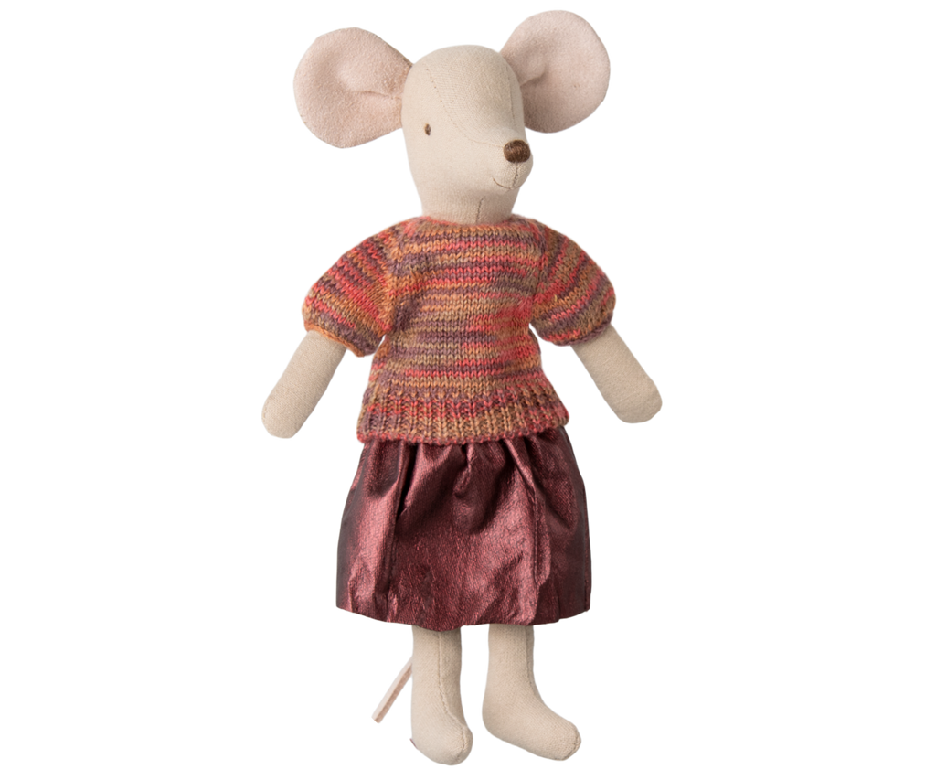 Maileg Skirt and knitted blouse, Mum mouse | Playroom Avenue