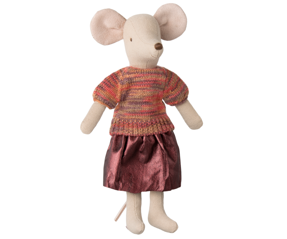 Maileg Skirt and knitted blouse, Mum mouse | Playroom Avenue