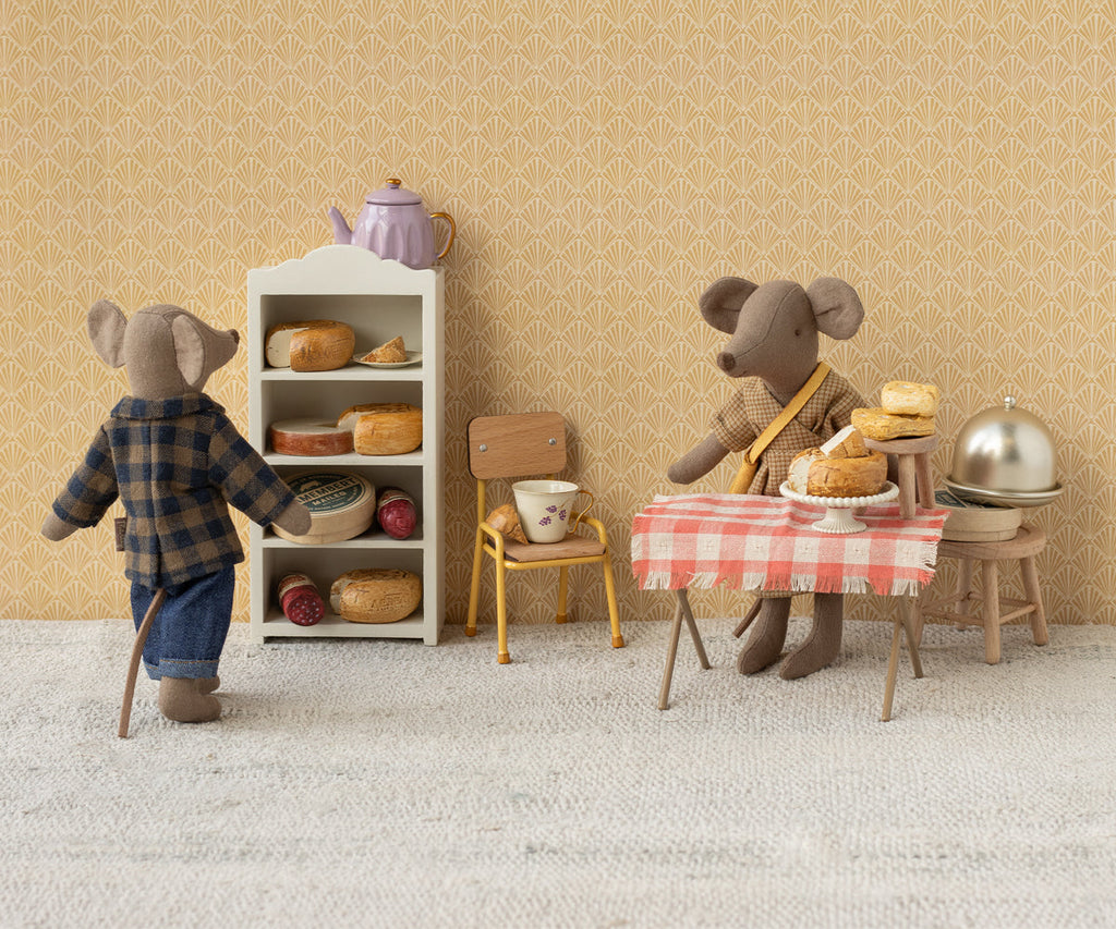 Maileg Brown checked shirt and pants, Dad mouse | Playroom Avenue