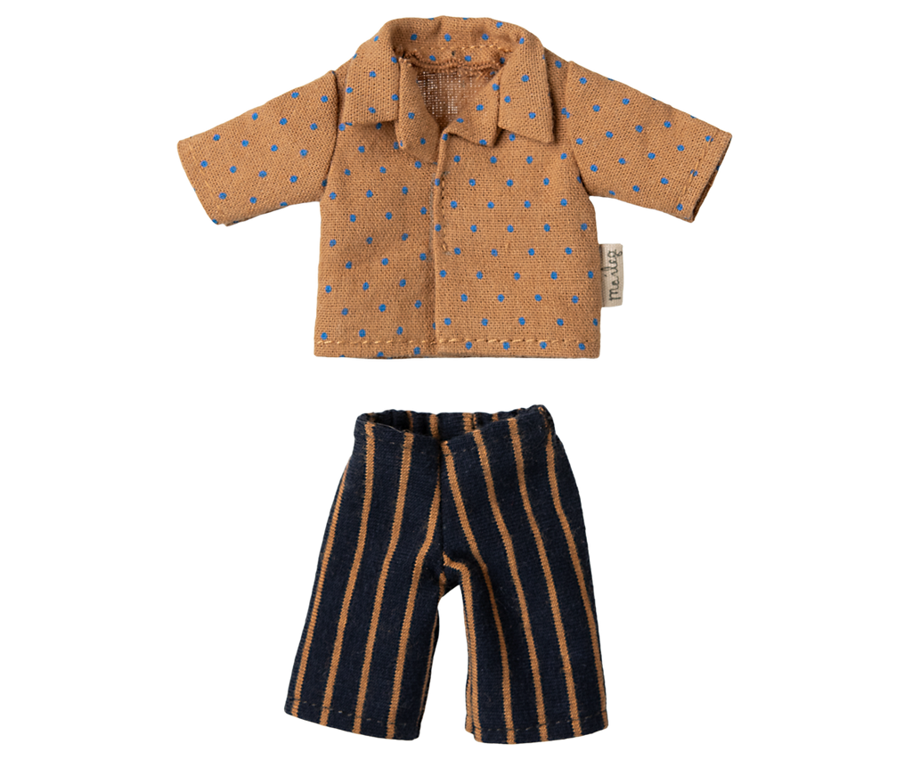 Maileg Shirt and striped pants, Dad mouse | Playroom Avenue