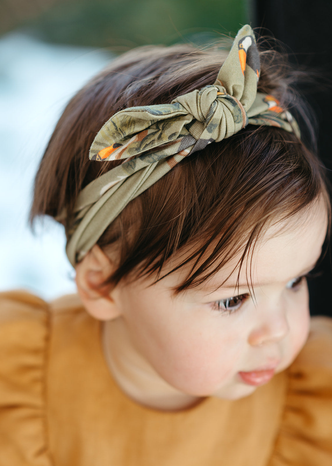 Milkbarn Strawberry Organic Cotton Knotted Headband | Playroom Avenue