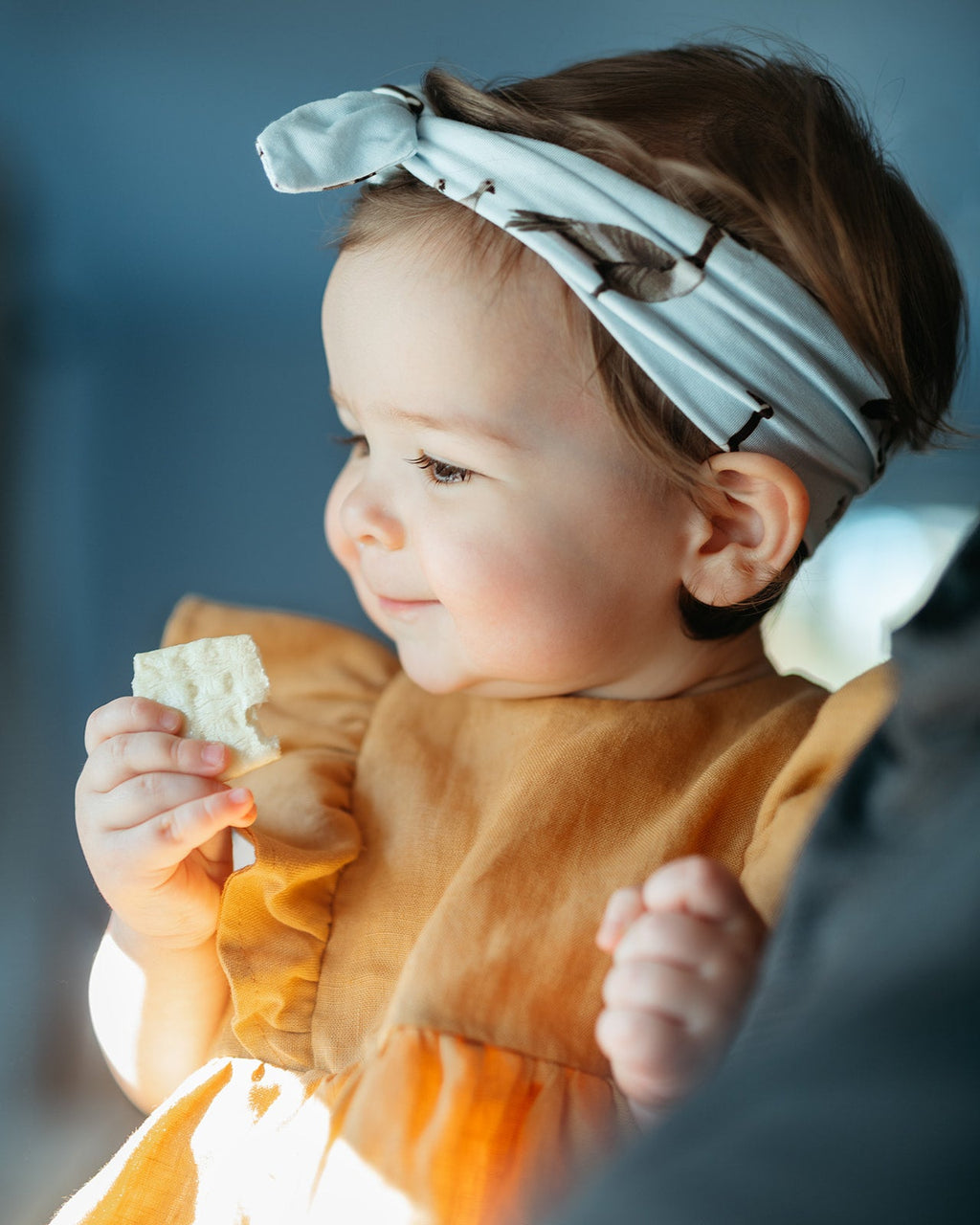 Milkbarn Strawberry Organic Cotton Knotted Headband | Playroom Avenue