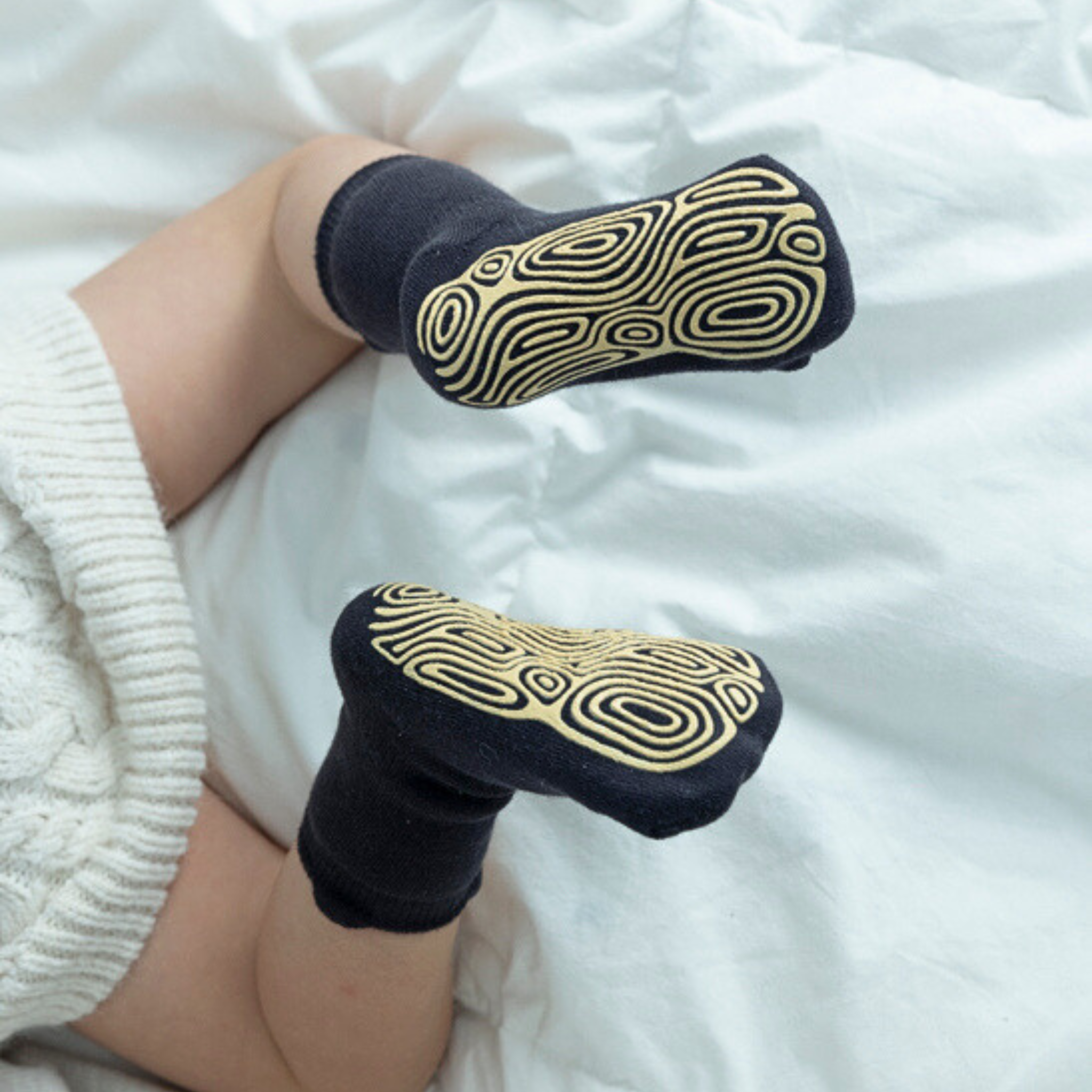 LittleYogaSocks Into The Wild III- Organic- 4 Pairs of Stay-On Baby & Toddler Non-Slip Socks | Playroom Avenue