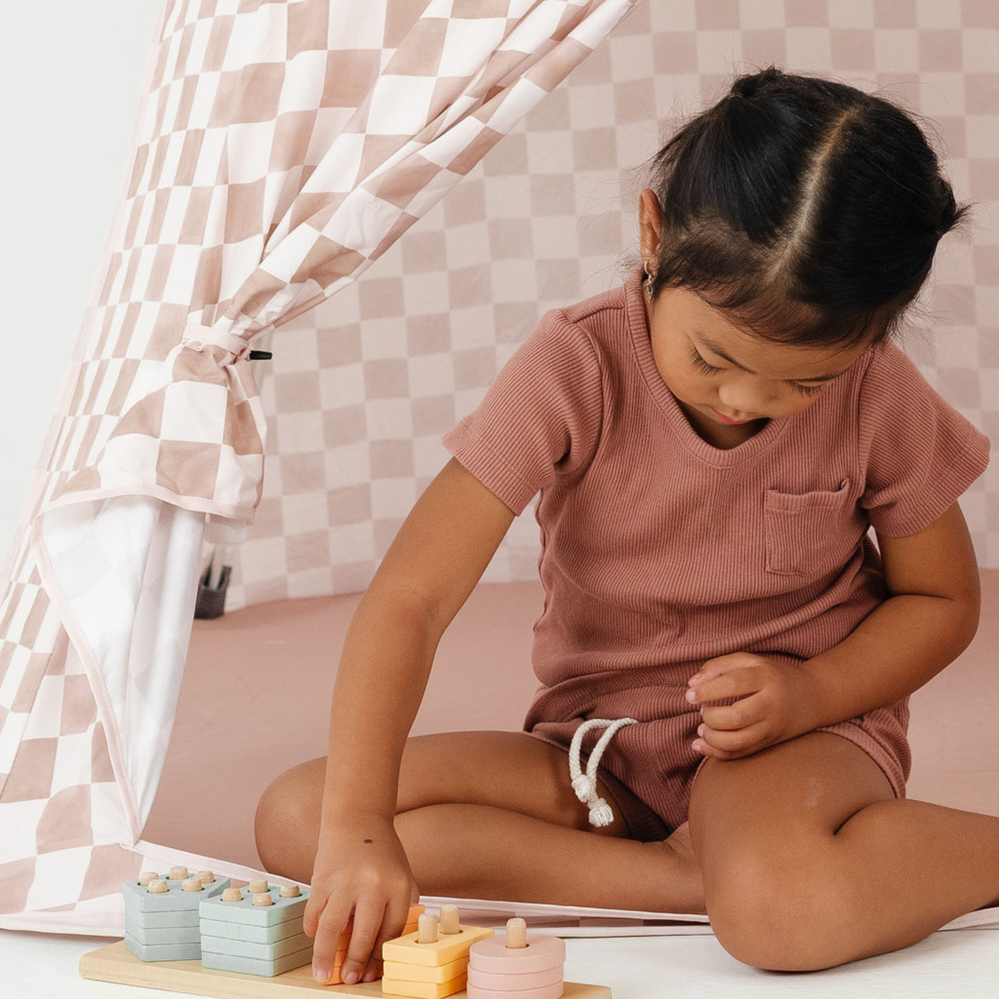 Toki Kids Checker Toffee Play Tent | Playroom Avenue