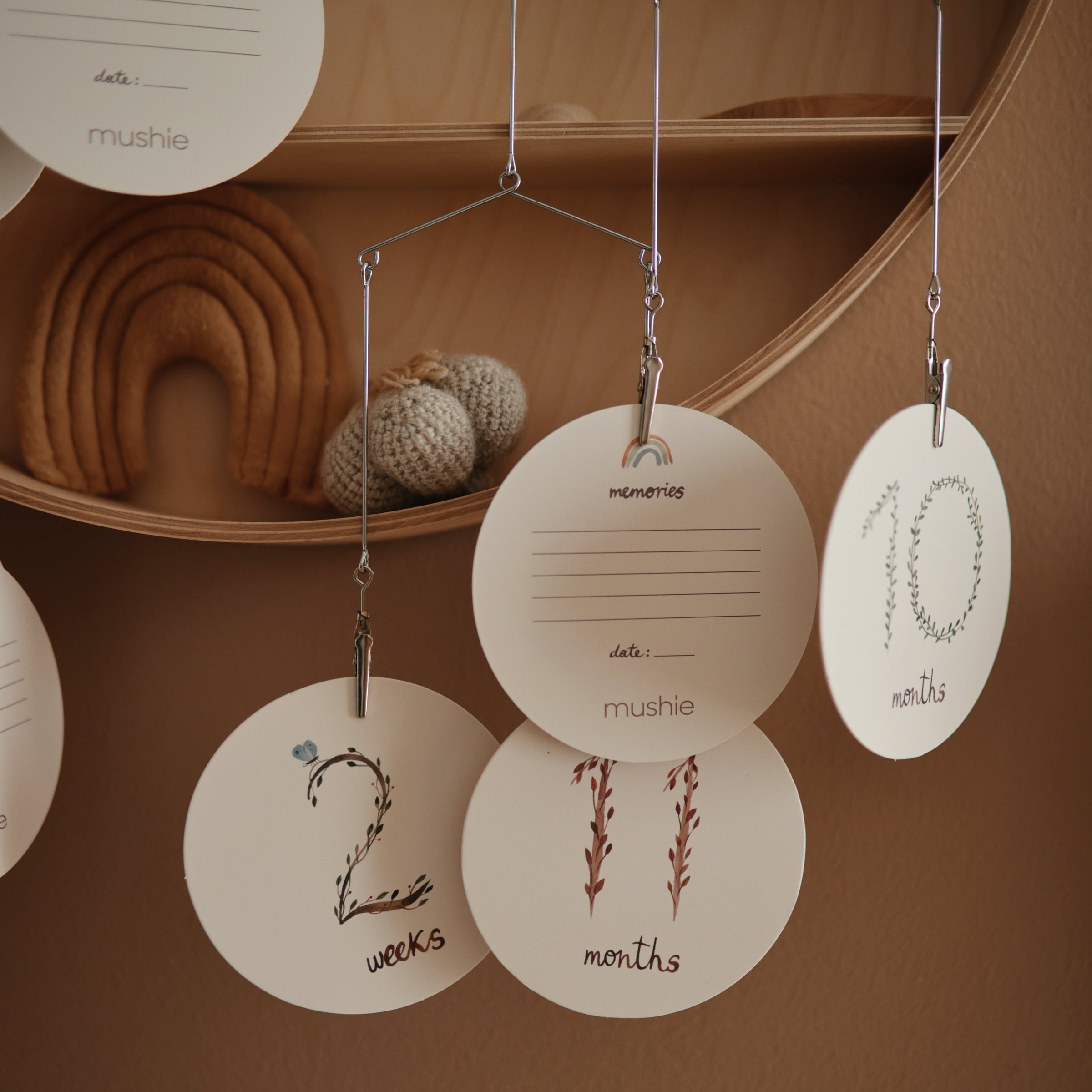 Mushie Milestone Cards | Playroom Avenue