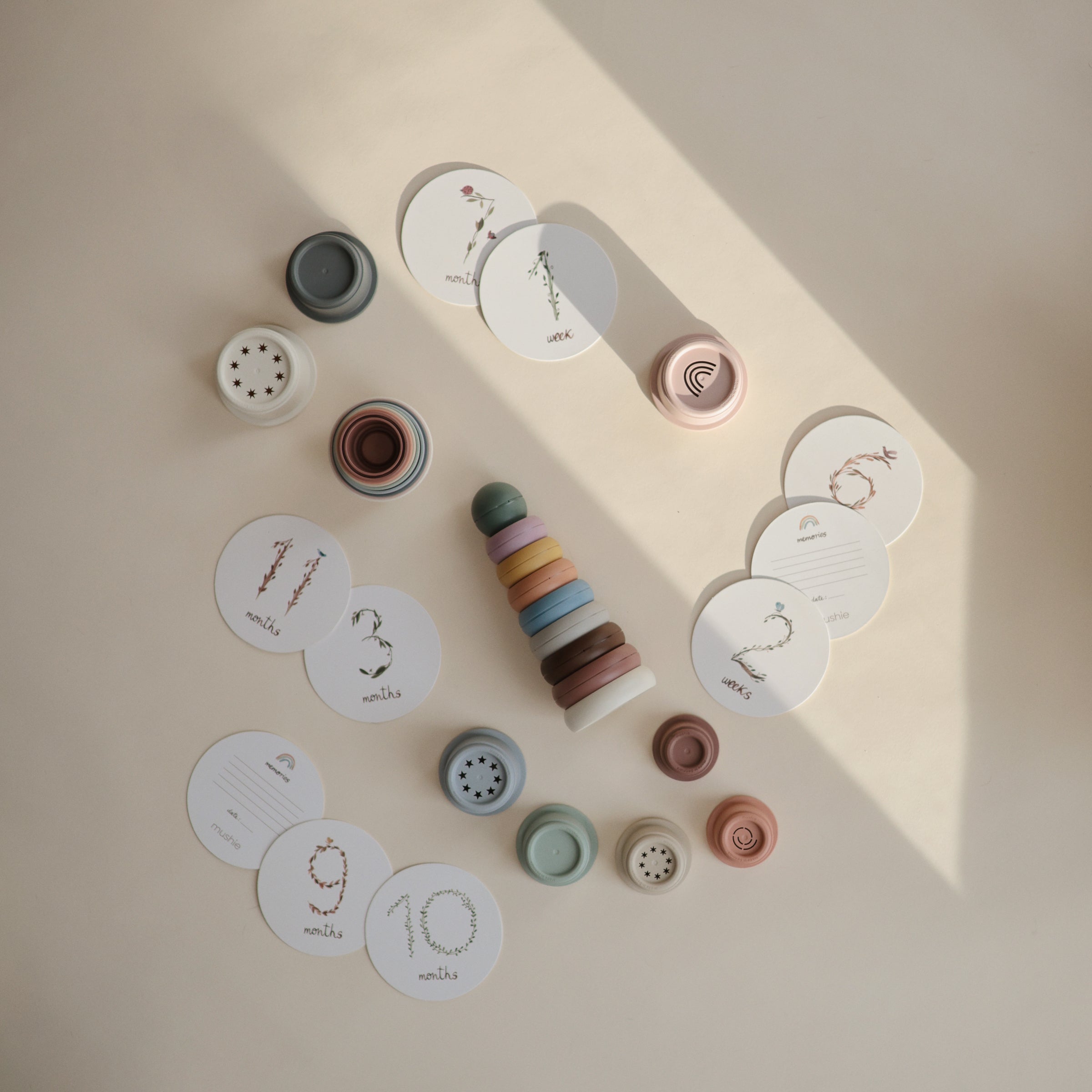 Mushie Milestone Cards | Playroom Avenue