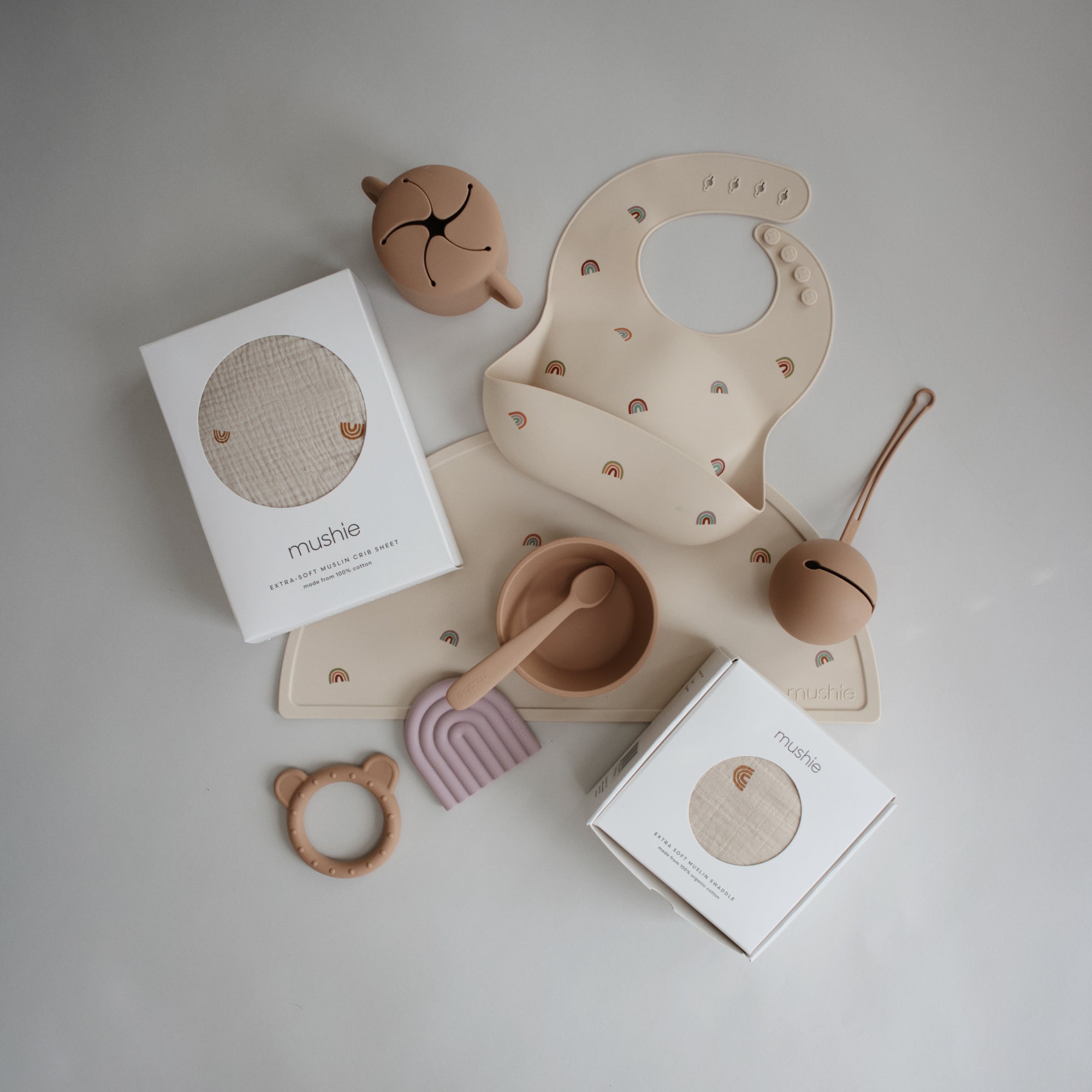 Mushie Organic Cotton Muslin Swaddle Blanket | Playroom Avenue