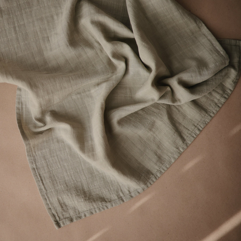 Mushie Organic Cotton Muslin Cloths 3-Pack | Playroom Avenue