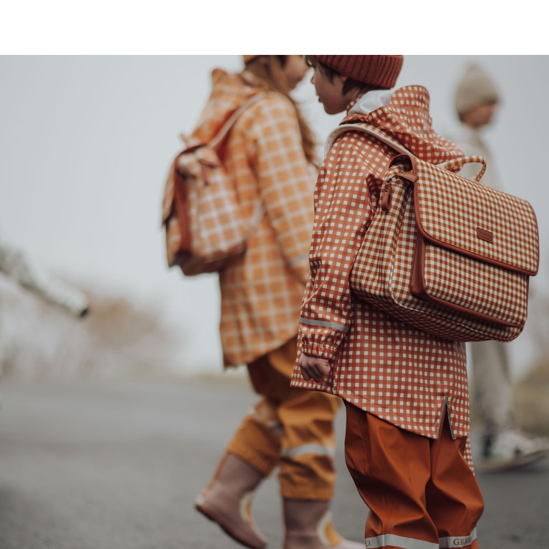GRECH & CO. Satchel Backpack | Sienna Gingham