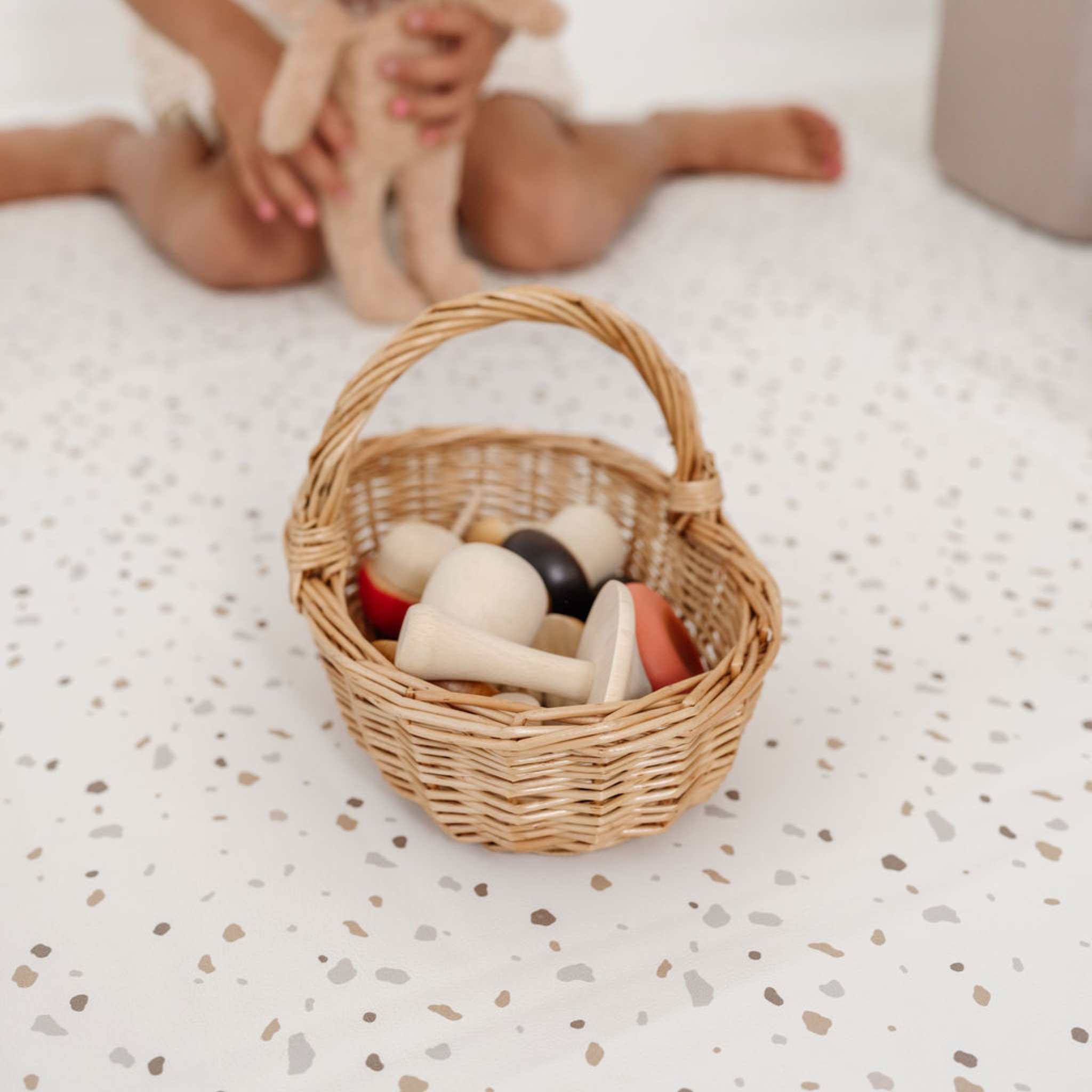Toki Kids Terrazzo Chalk Vegan Leather Mat | Playroom Avenue