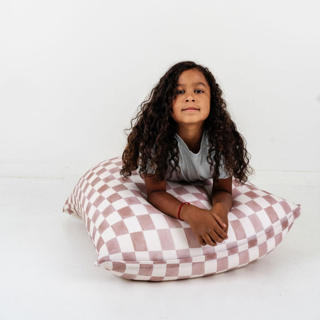 Toki Kids Checker Gumdrop Bean Bag | Playroom Avenue
