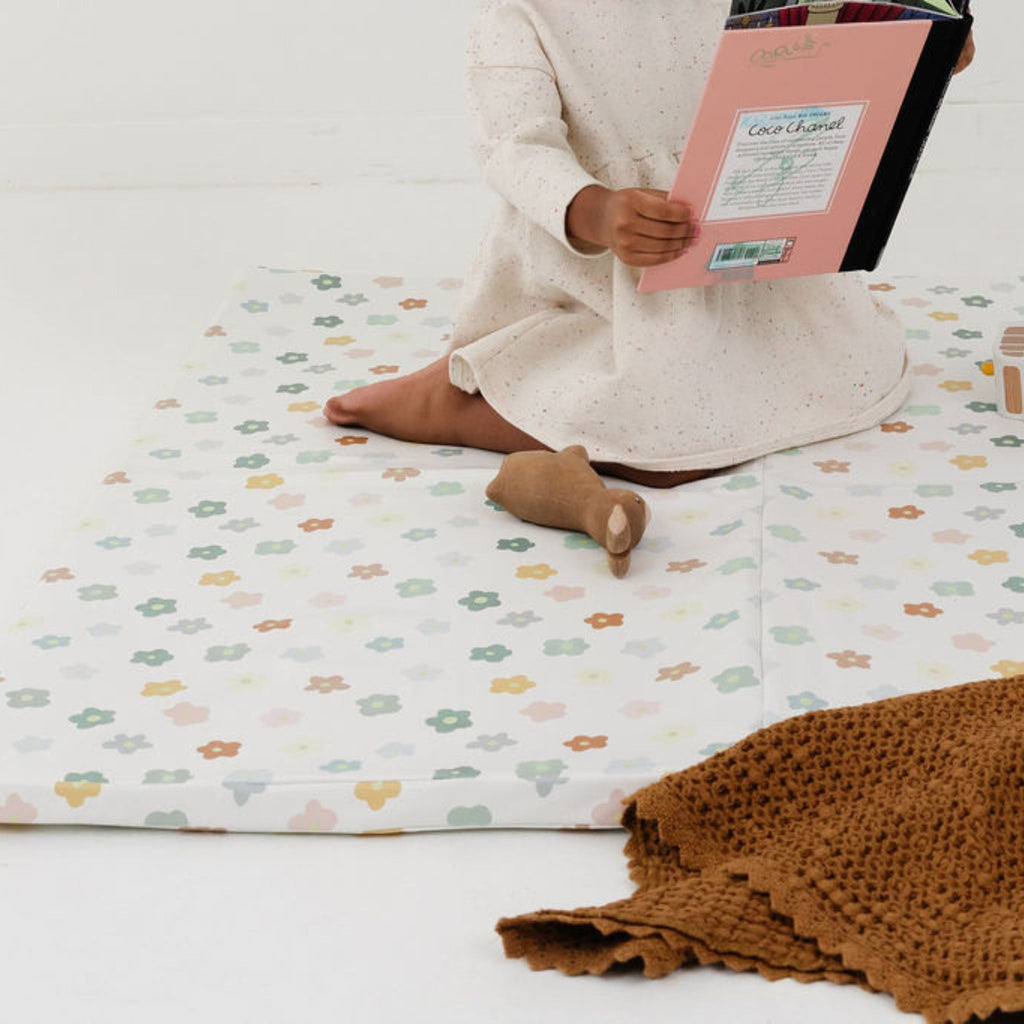 Toki Kids Playful Posies Vegan Leather Mat | Playroom Avenue