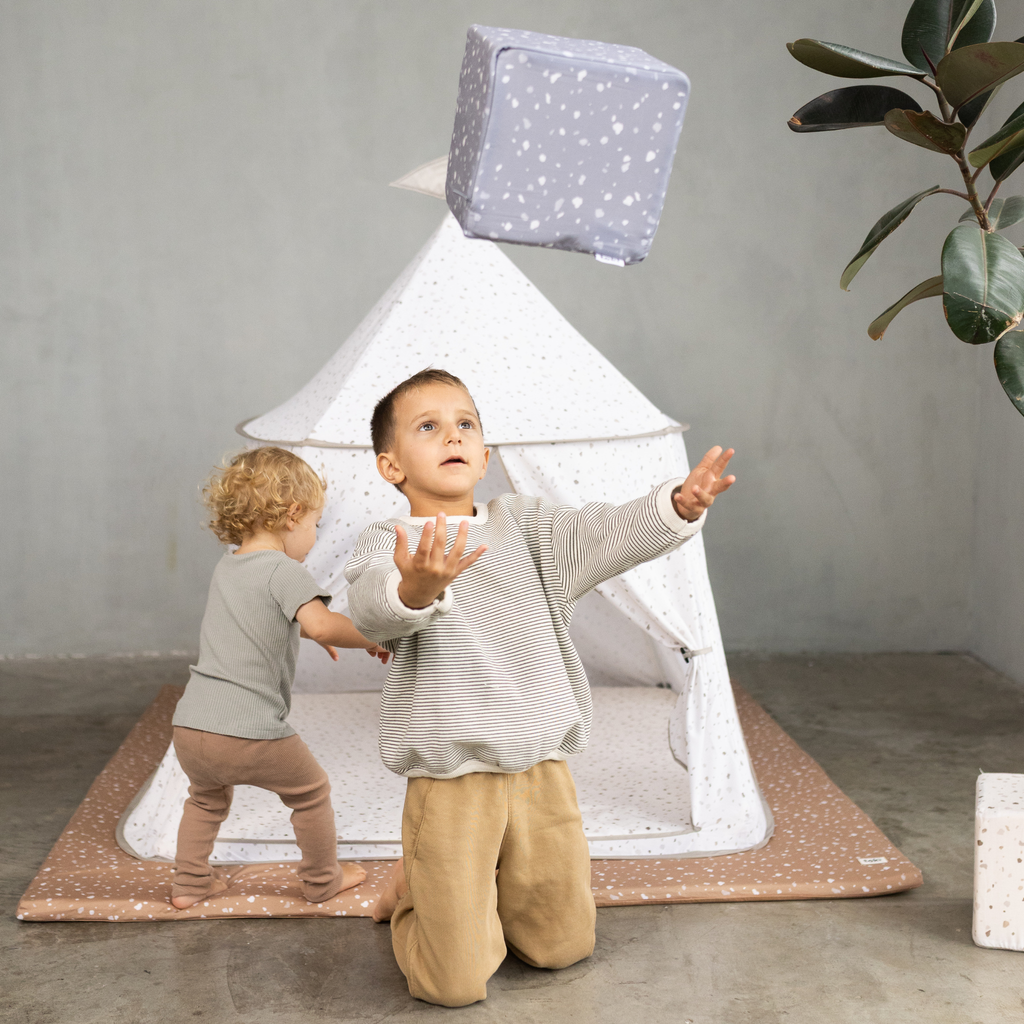 Toki Kids Terrazzo Slate Play Cube | Playroom Avenue