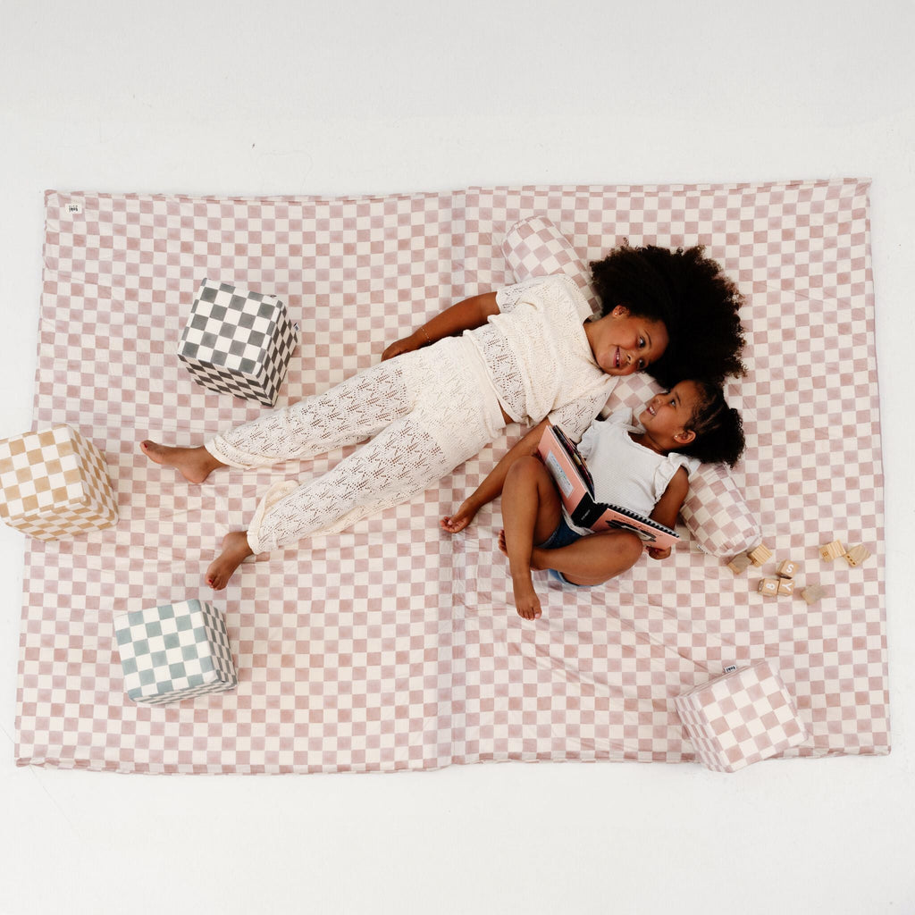 Toki Kids Checker Gumdrop Organic Cotton Mat | Playroom Avenue