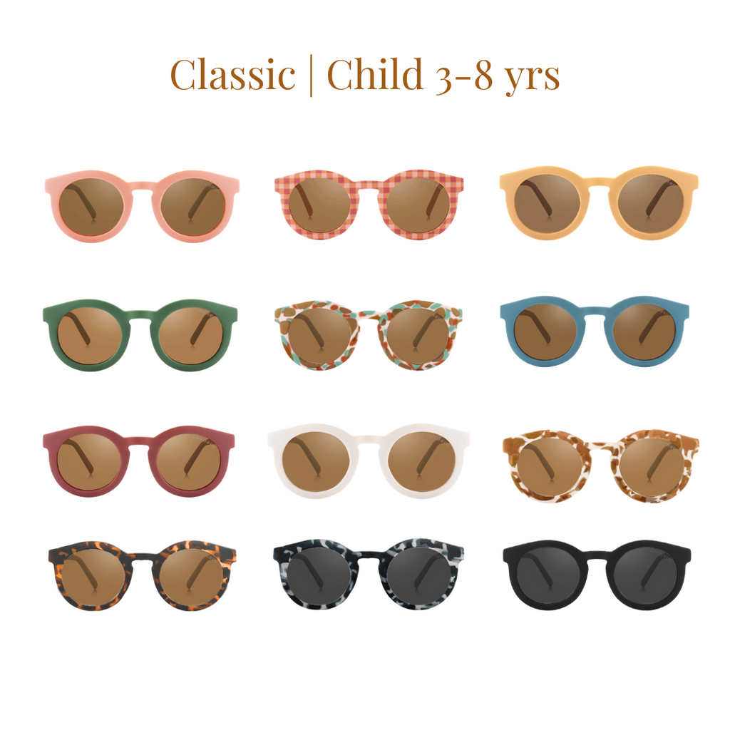 GRECH & CO.Classic | Sustainable Sunglasses | Plant-Based Bendable Polarized - Child | 3-8 Y | Playroom Avenue