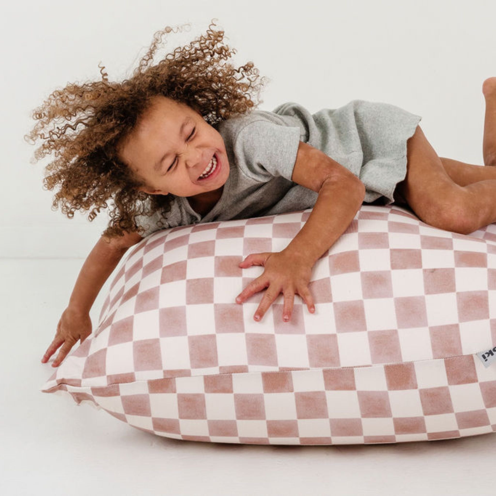 Toki Kids Checker Gumdrop Bean Bag - Playroom Avenue