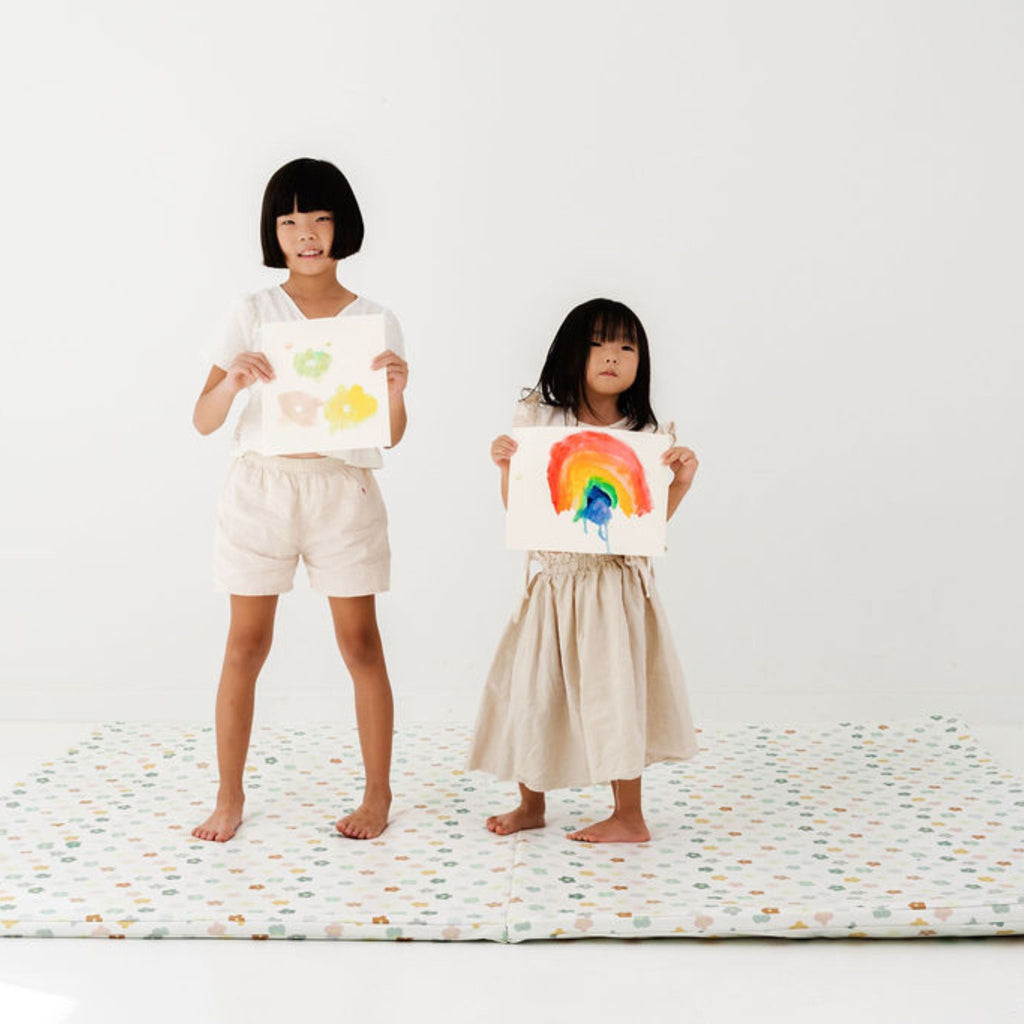 Toki Kids Playful Posies Vegan Leather Mat | Playroom Avenue