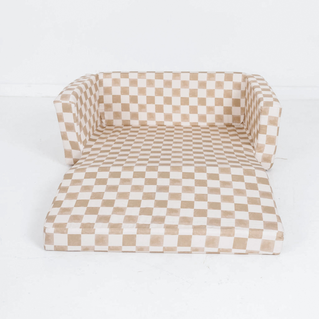 Toki Kids Checker Toffee Play Couch | Playroom Avenue