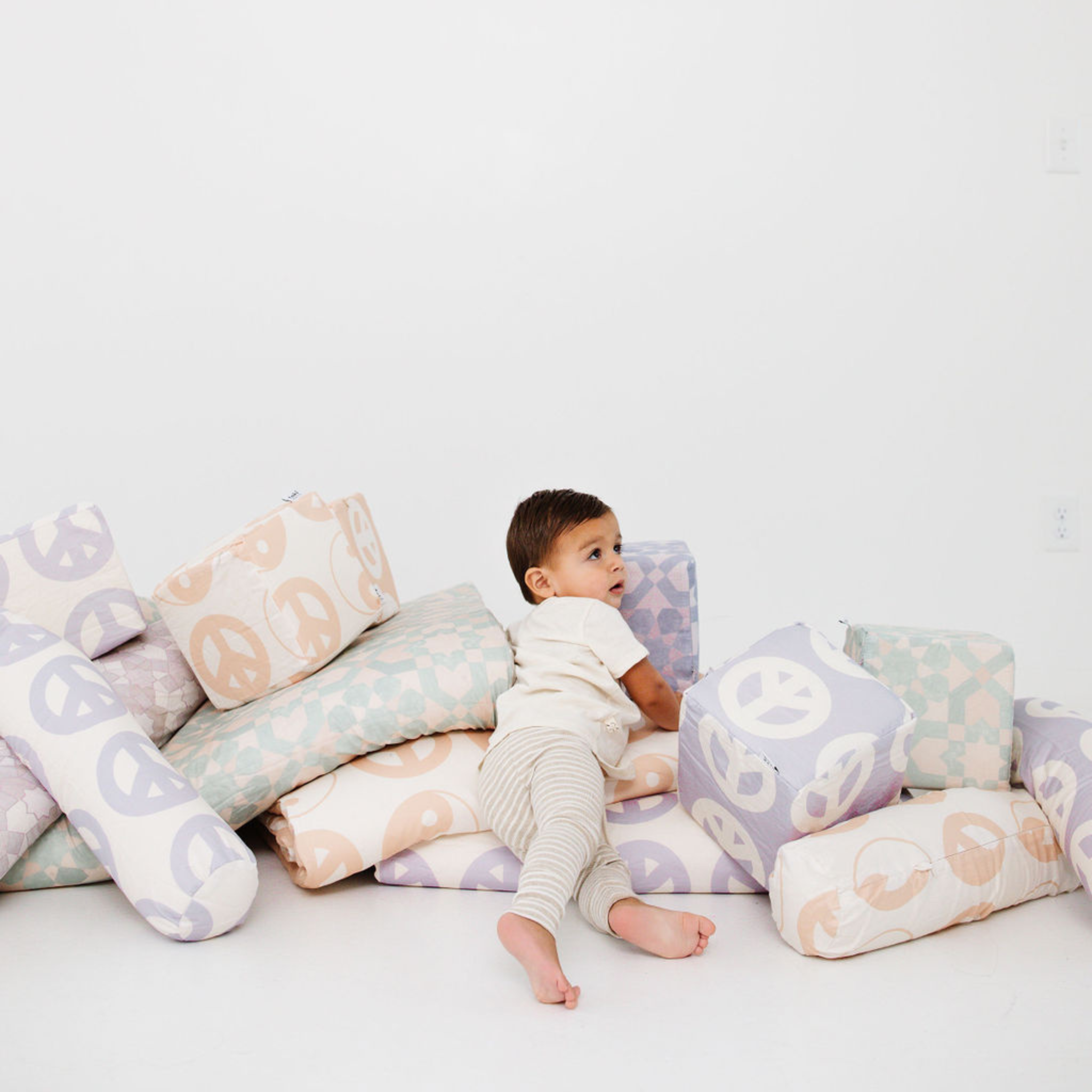 Toki Kids White Yin Yang Support Pillow | Playroom Avenue