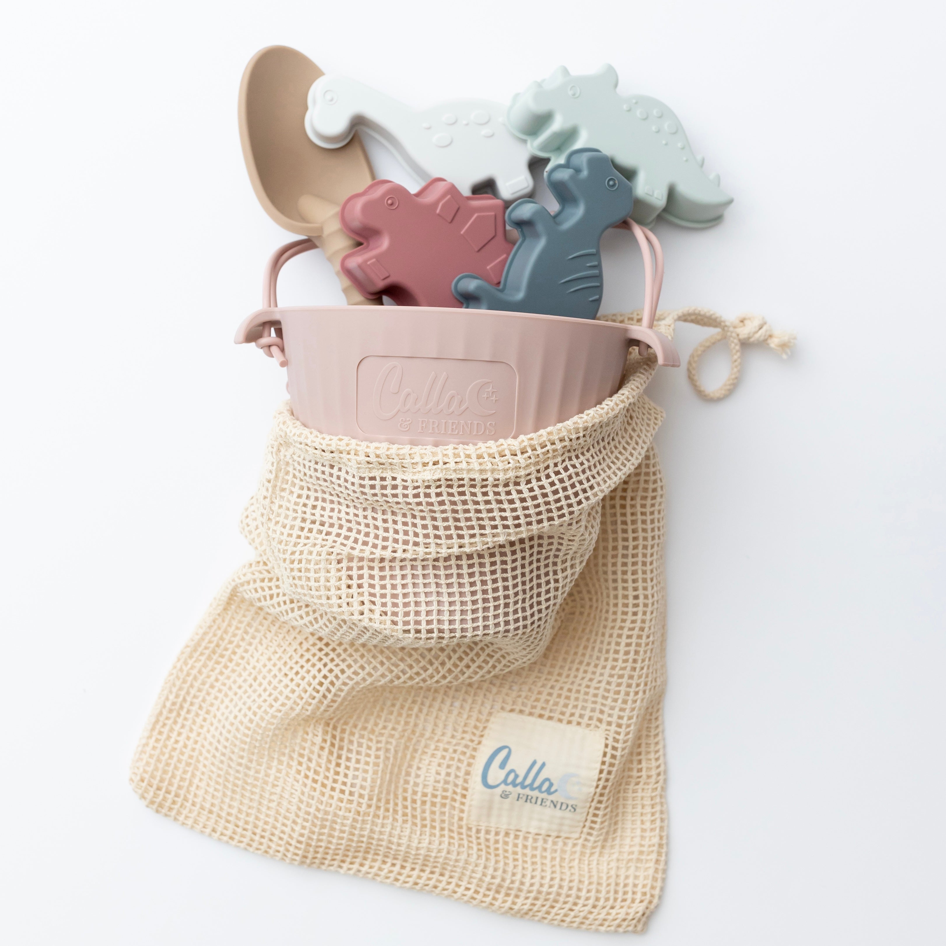 Calla and Friends Ainsley's Dinos Silicone Beach Toy Set | Playroom Avenue