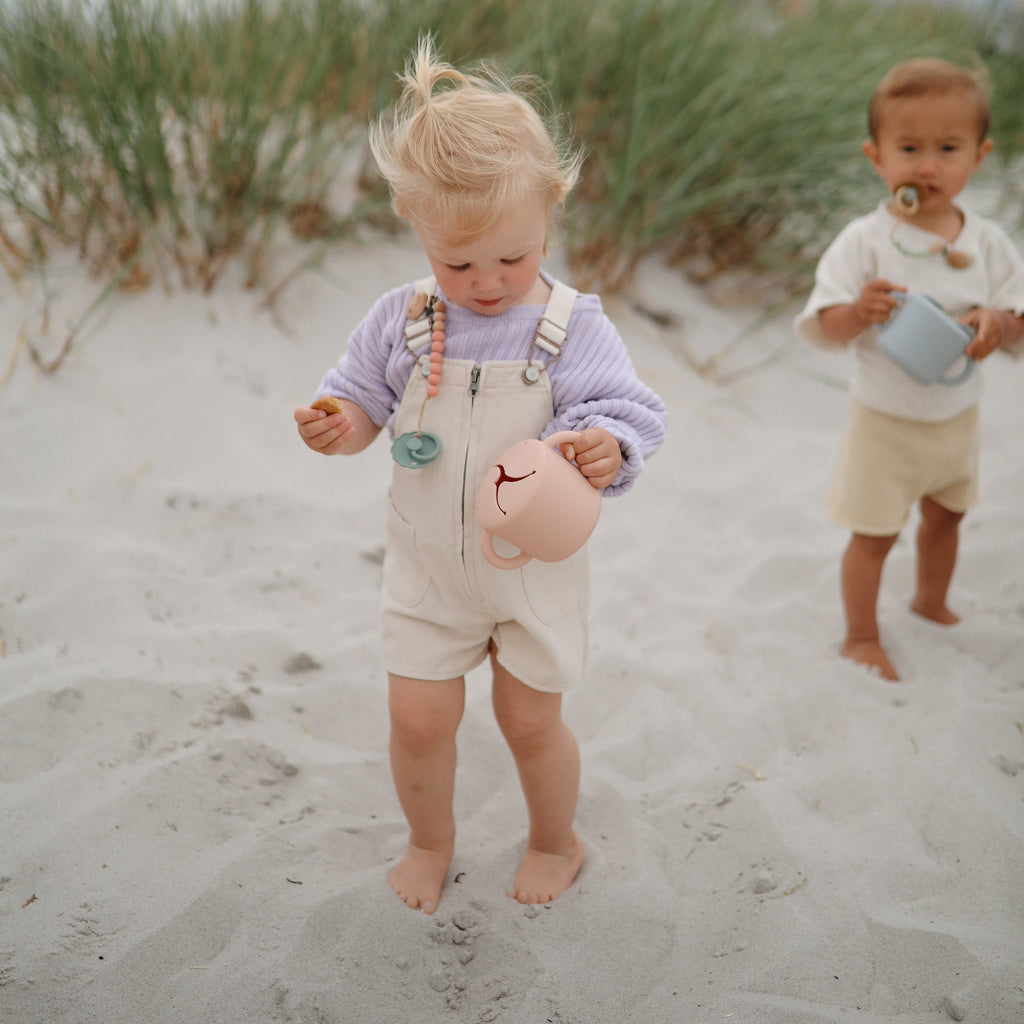 Mushie Silicone Pacifier Clip | Eva | Playroom Avenue