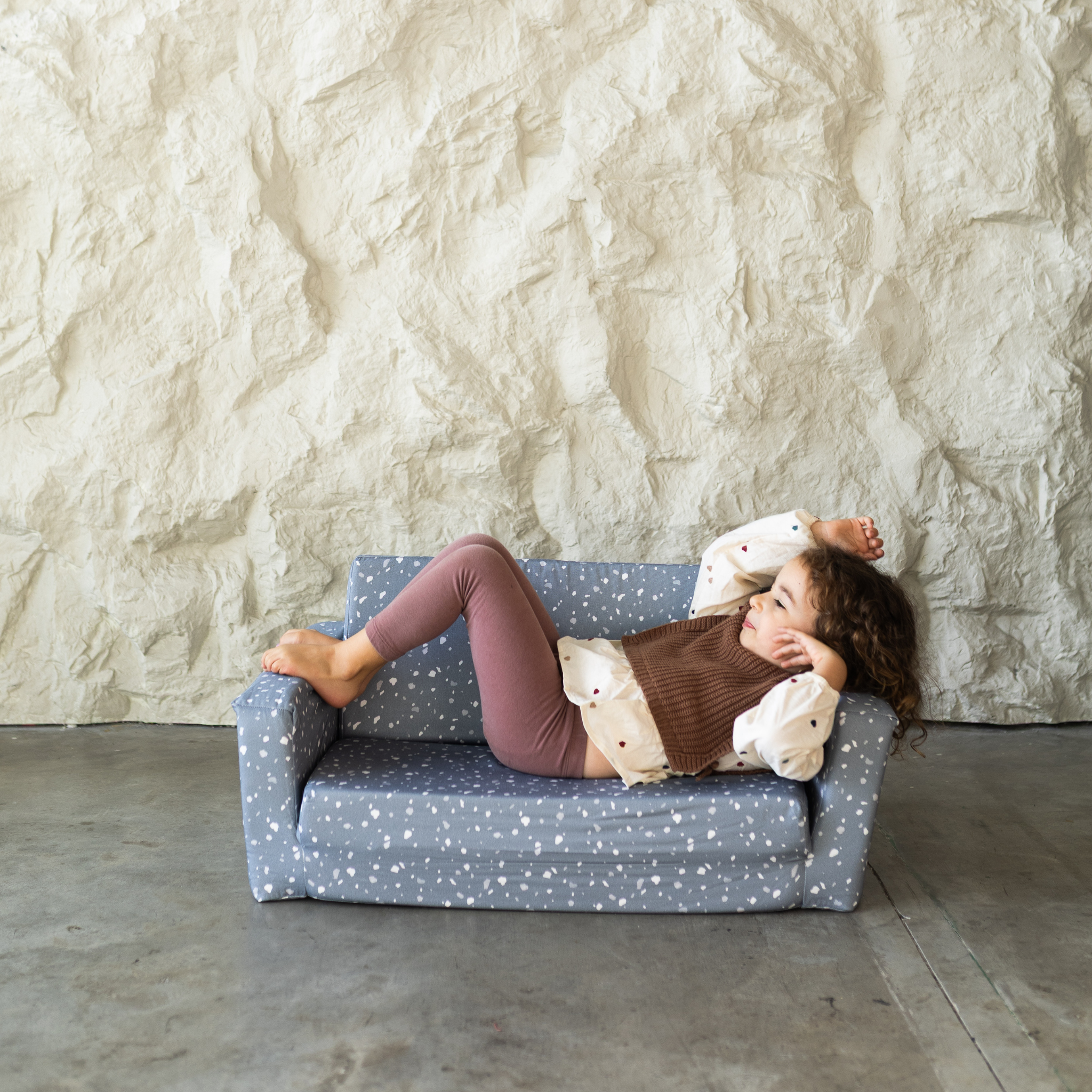 Toki Kids Terrazzo Slate Play Couch | Playroom Avenue