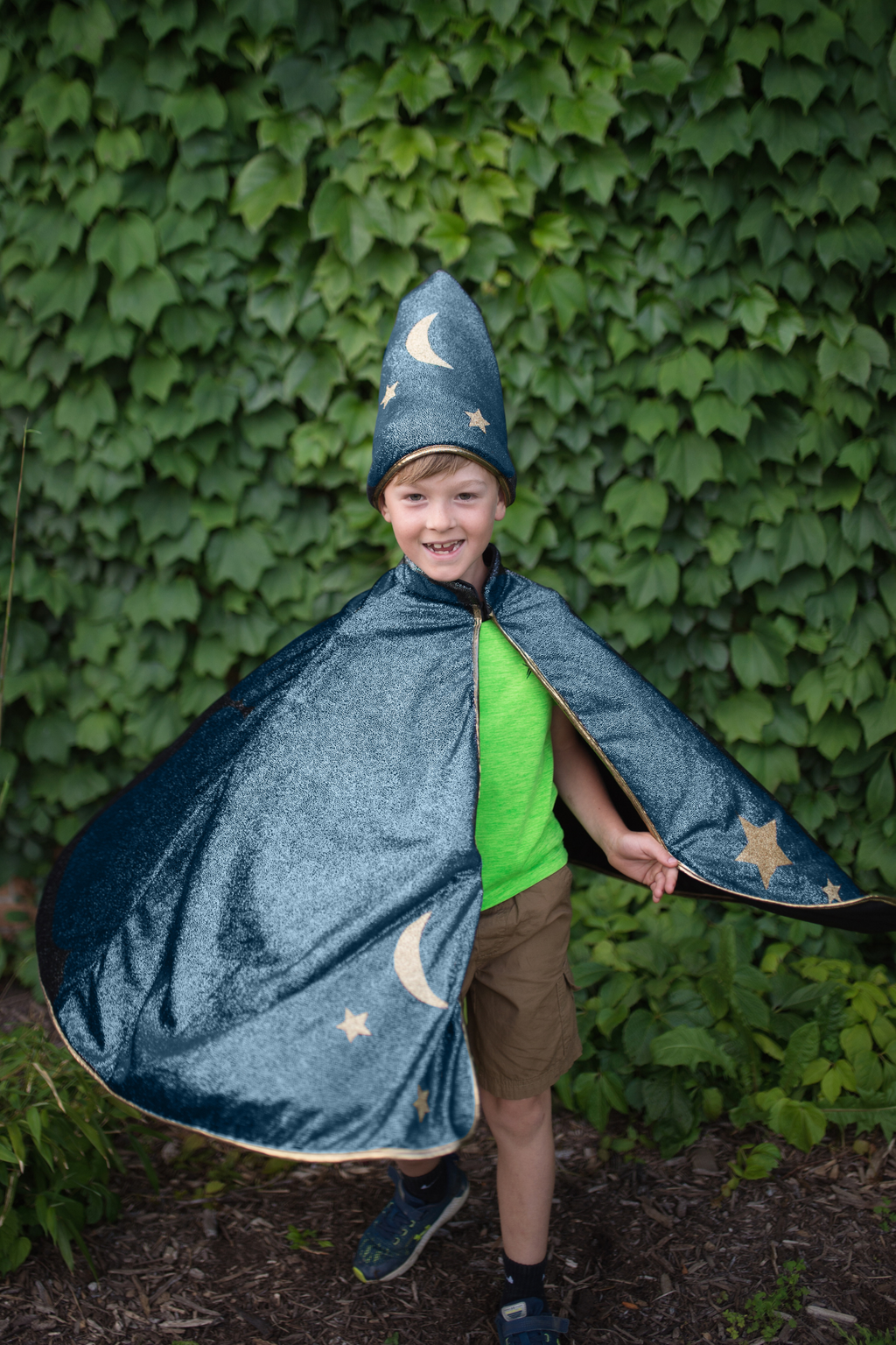 Great Pretenders Starry Night Wizard Cape & Hat