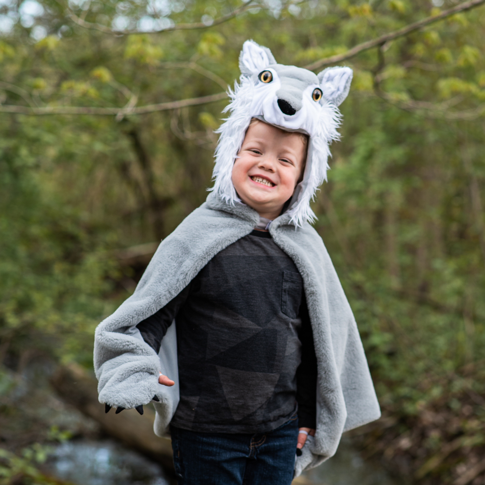Great Pretenders Woodland Storybook Wolf Cape | Playroom Avenue