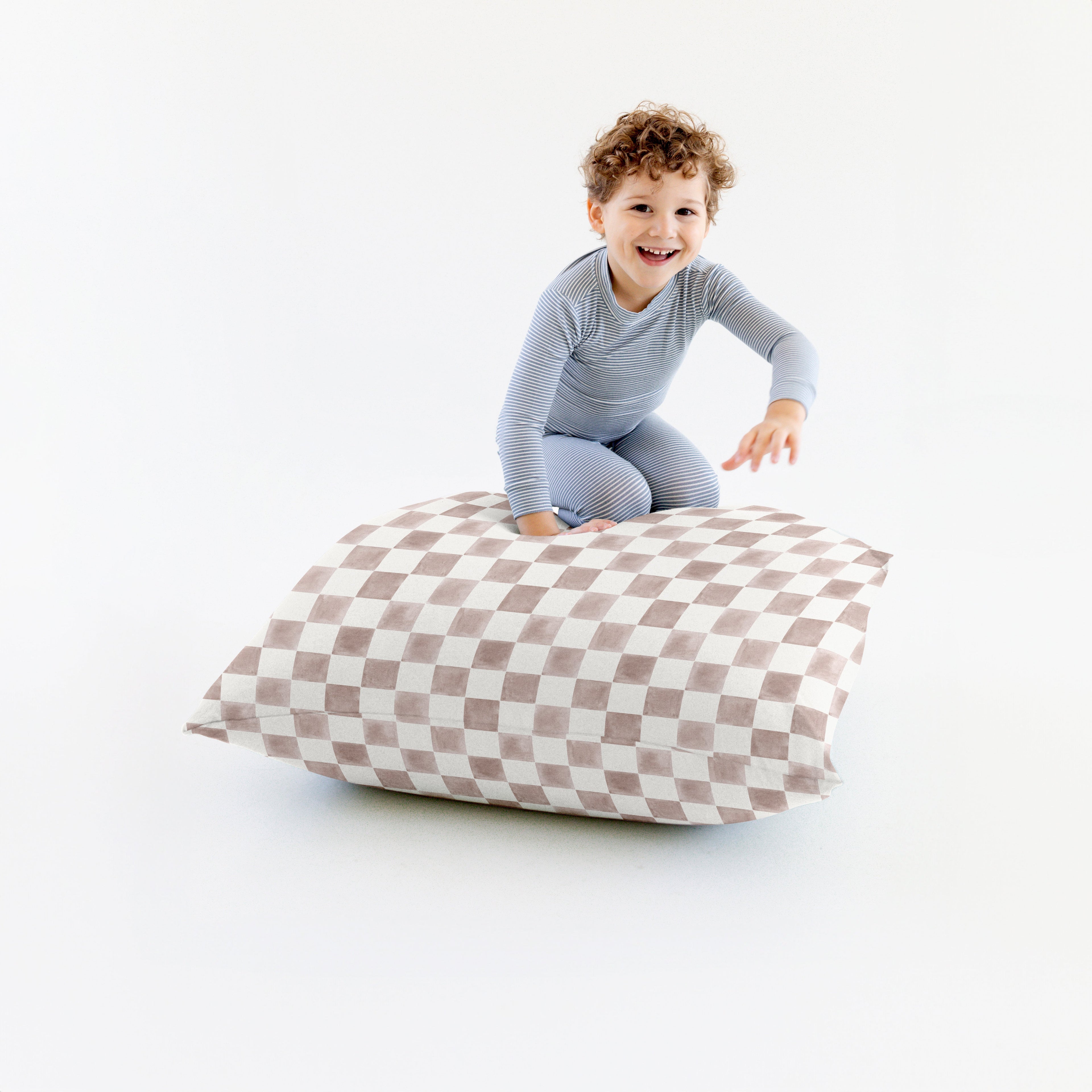 Toki Kids Checker Gumdrop Bean Bag - Playroom Avenue