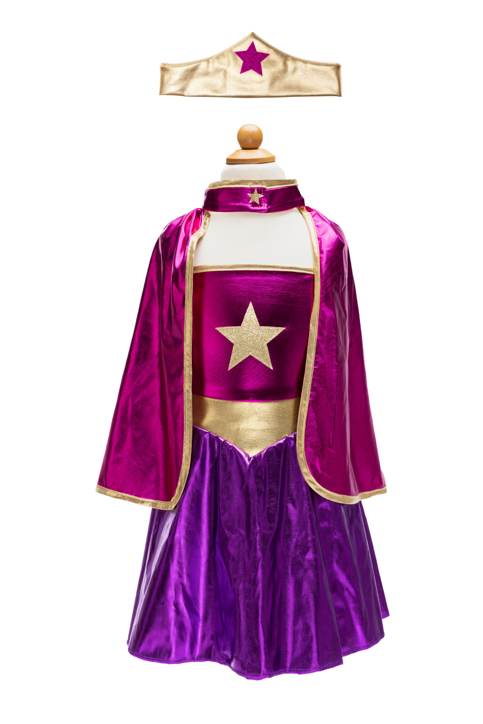 Great Pretenders Superhero Star Dress, Cape & Headpiece