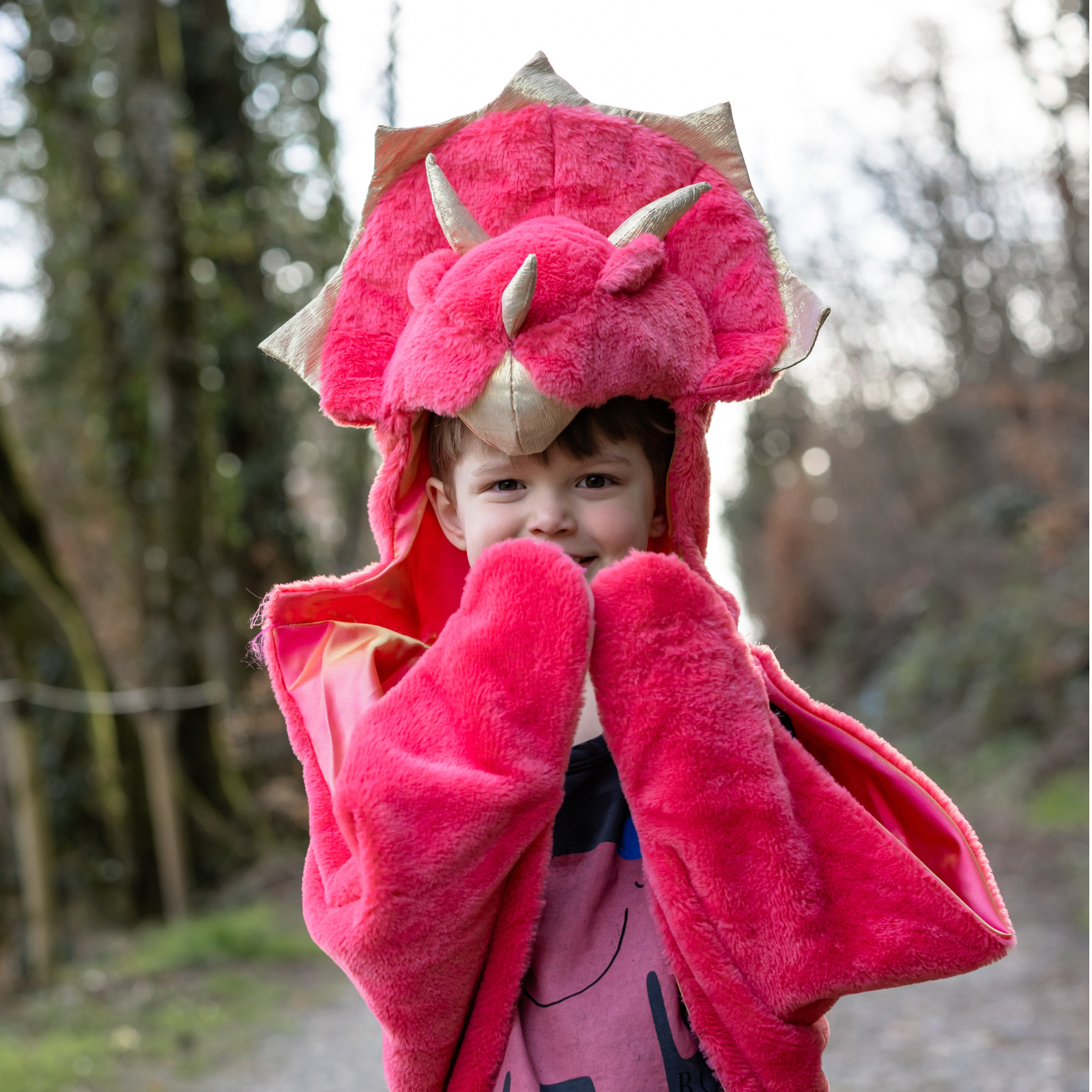 Great Pretenders Red Triceratops Cuddle Cape | Playroom Avenue