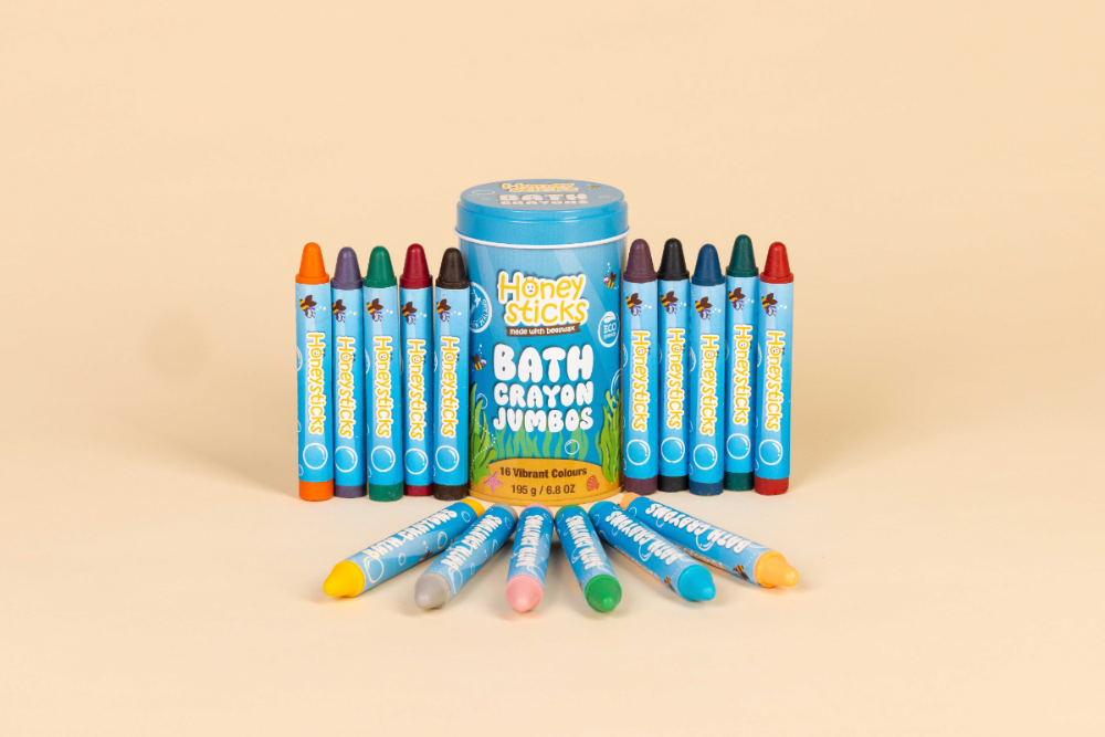 Honeysticks Bath Crayon Jumbos - Safe Non-Toxic Bath Crayons for Kids | Playroom Avenue