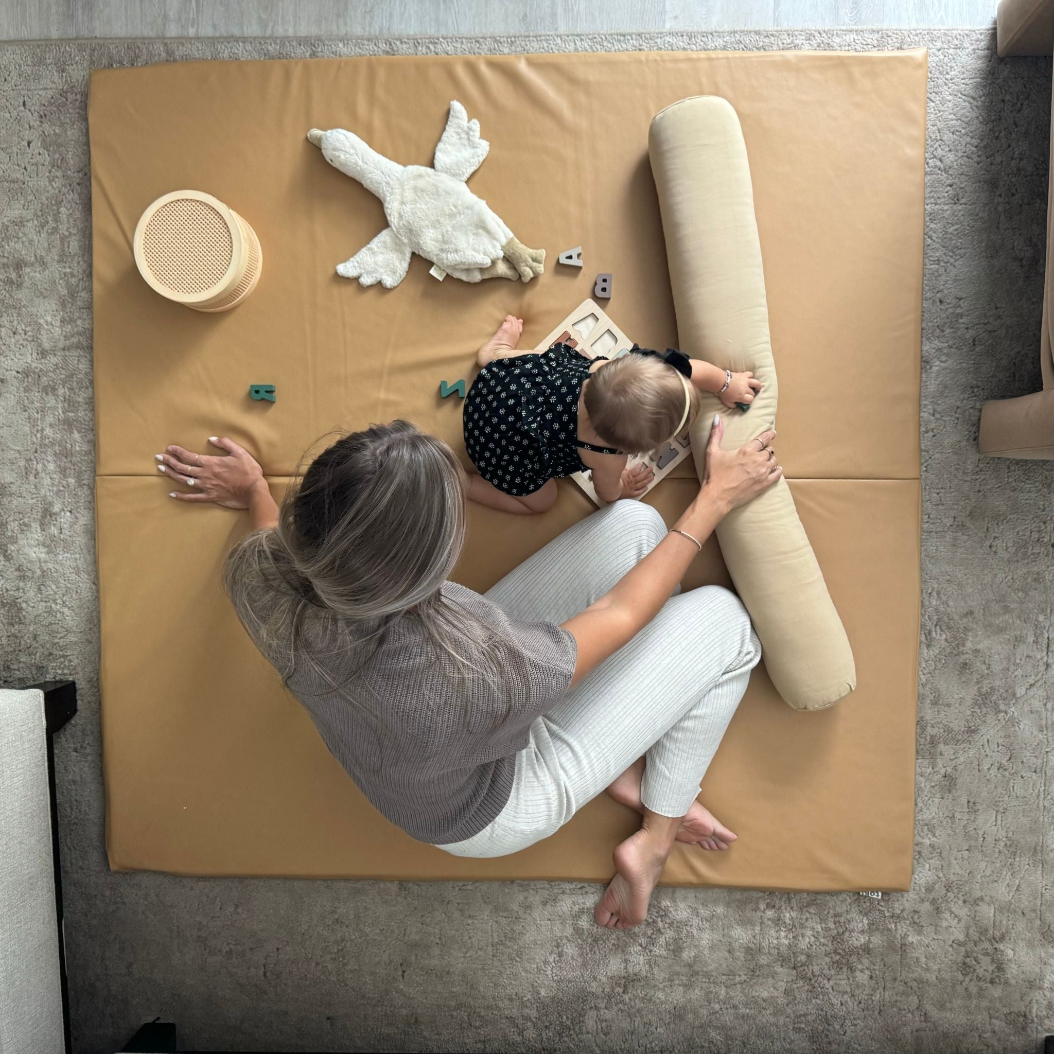 Toki Kids Sand Vegan Leather Mat - Playroom Avenue