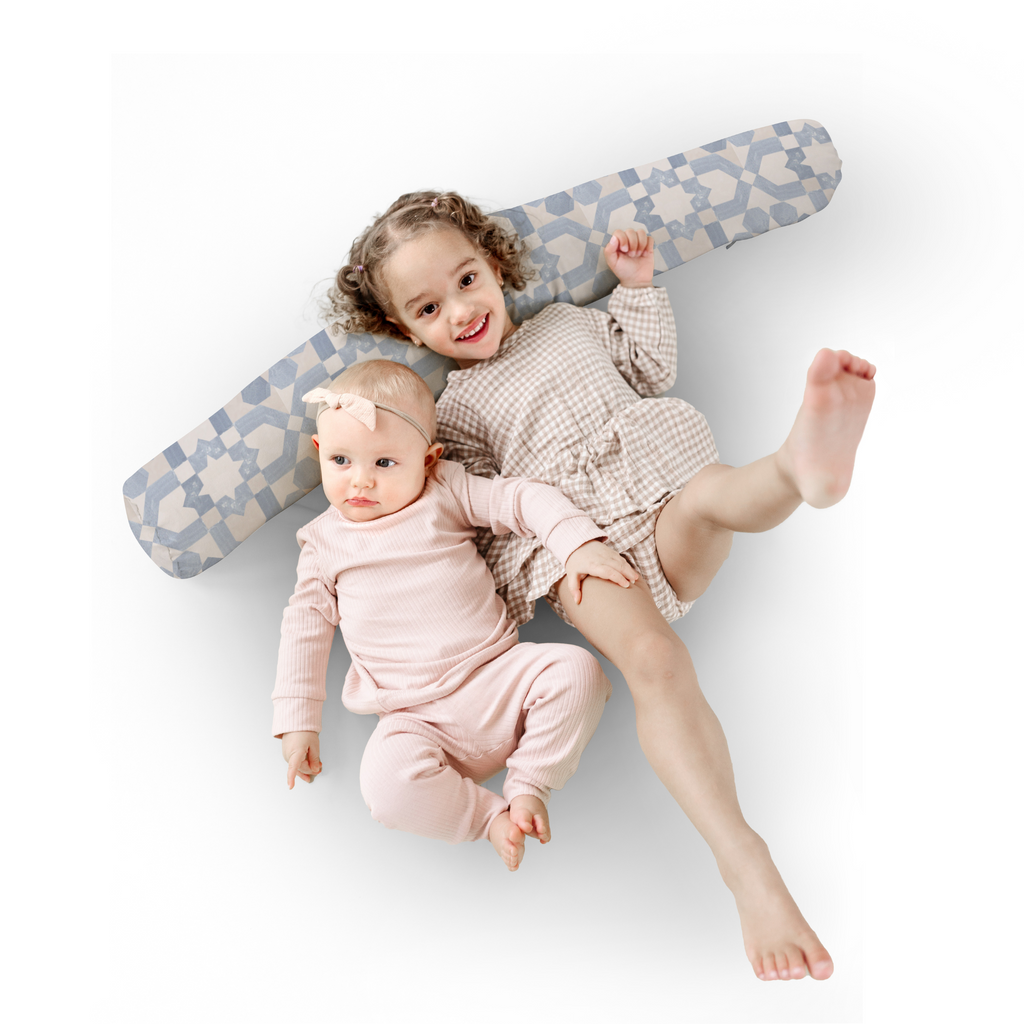 Toki Kids Blue Tile Support Pillow | Playroom Avenue