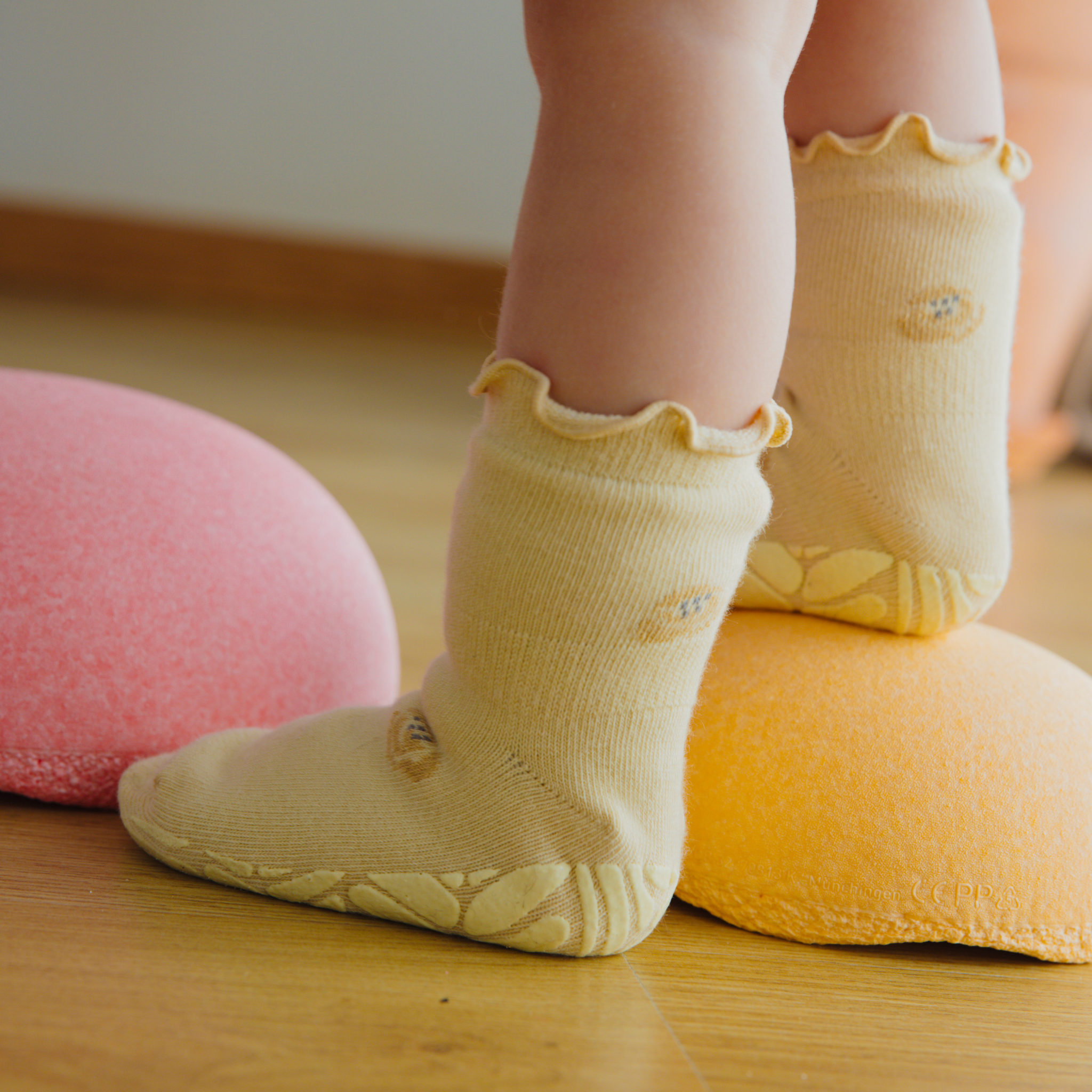 LittleYogaSocks Little Wonder Things- Organic- 4 Pairs of Stay-On Baby & Toddler Non-Slip Socks | Playroom Avenue