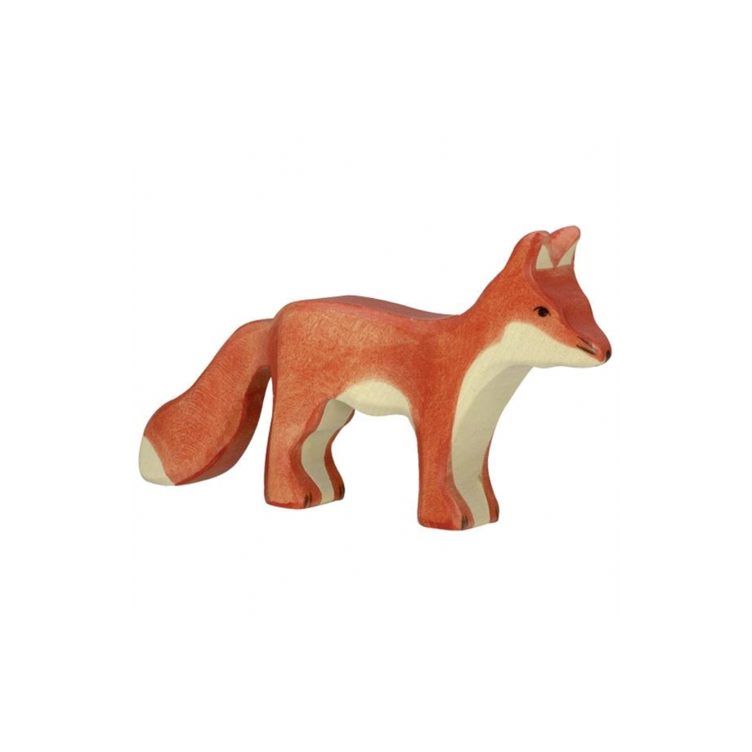 Holztiger Wooden Fox Figure | Playroom Avenue