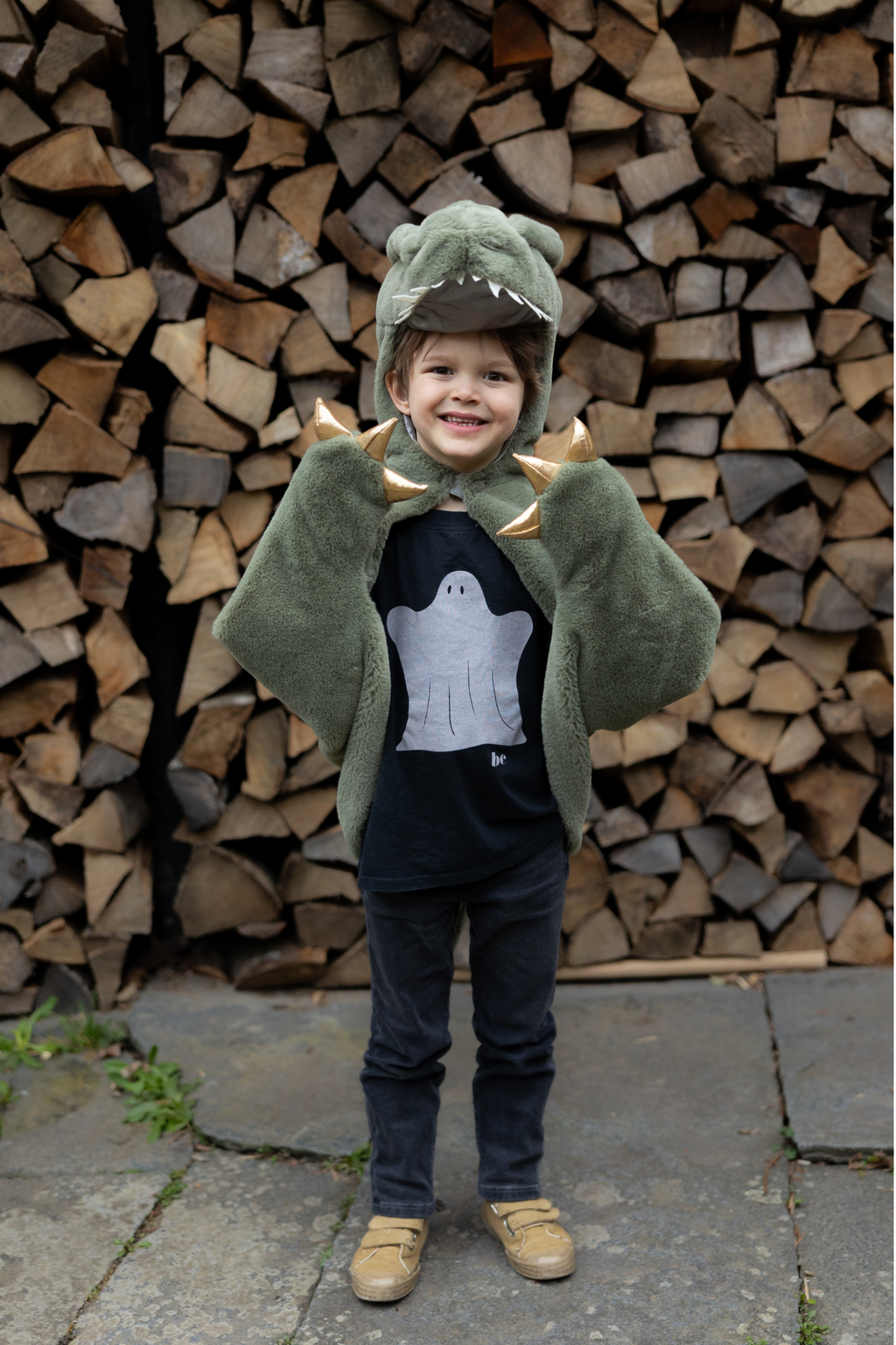 Great Pretenders Green T-Rex Cuddle Cape