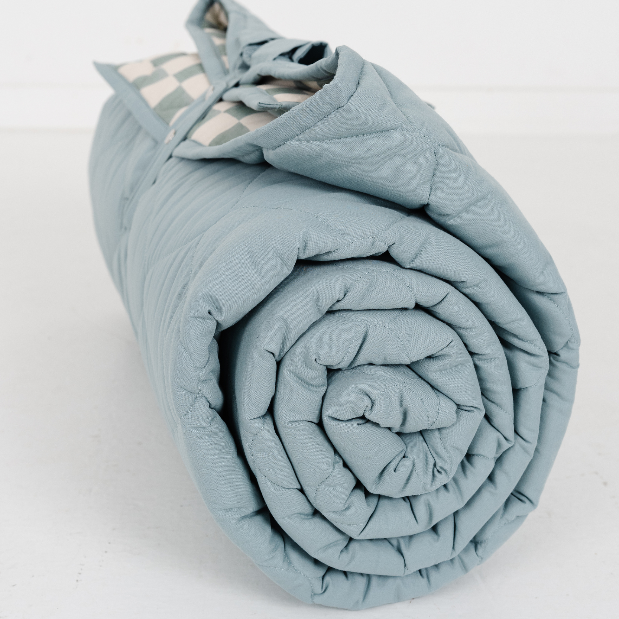 Toki Kids Checker Matcha Picnic Blanket - Playroom Avenue