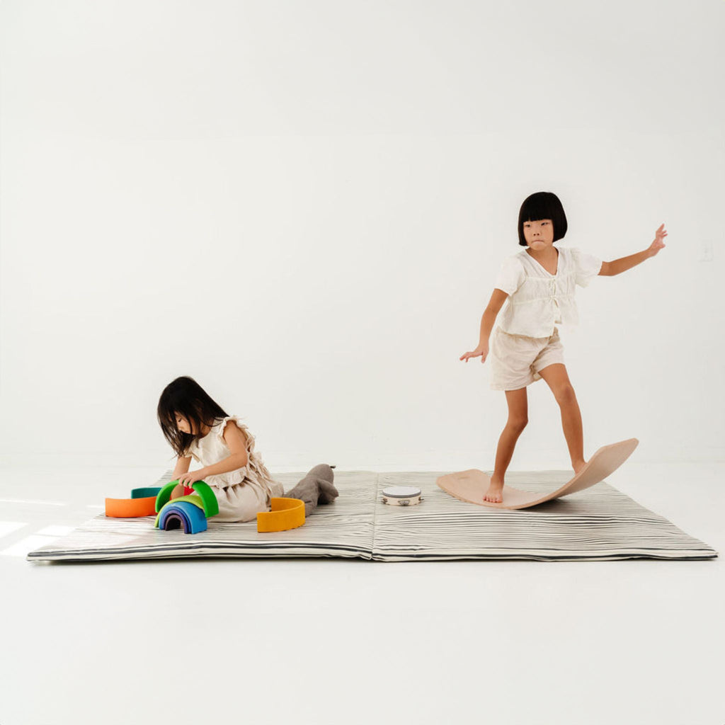 Toki Kids Bold Stripe Vegan Leather Mat | Playroom Avenue