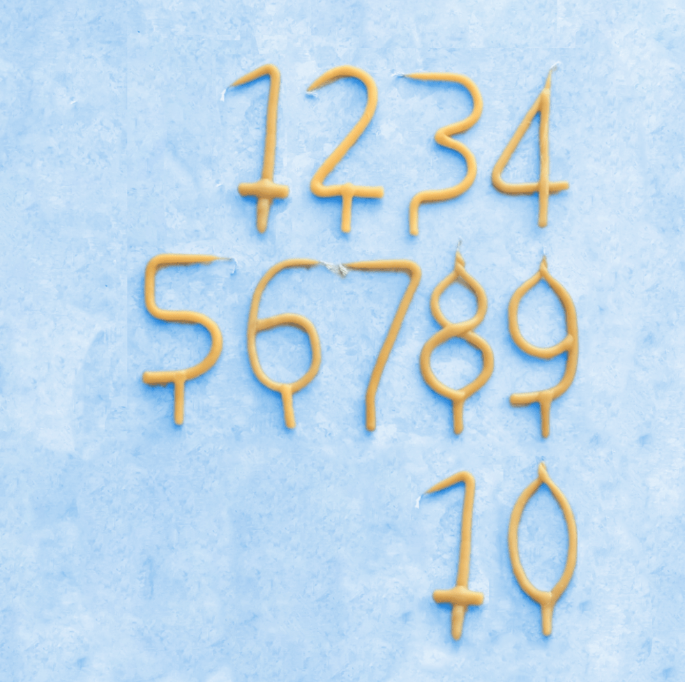 Camp Hollow 1st to 10th Beeswax Birthday Candles | Playroom Avenue