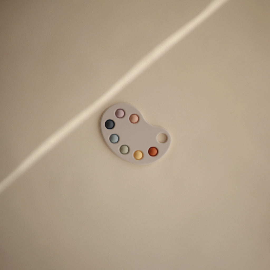 Mushie Paint Palette Press Toy | Playroom Avenue