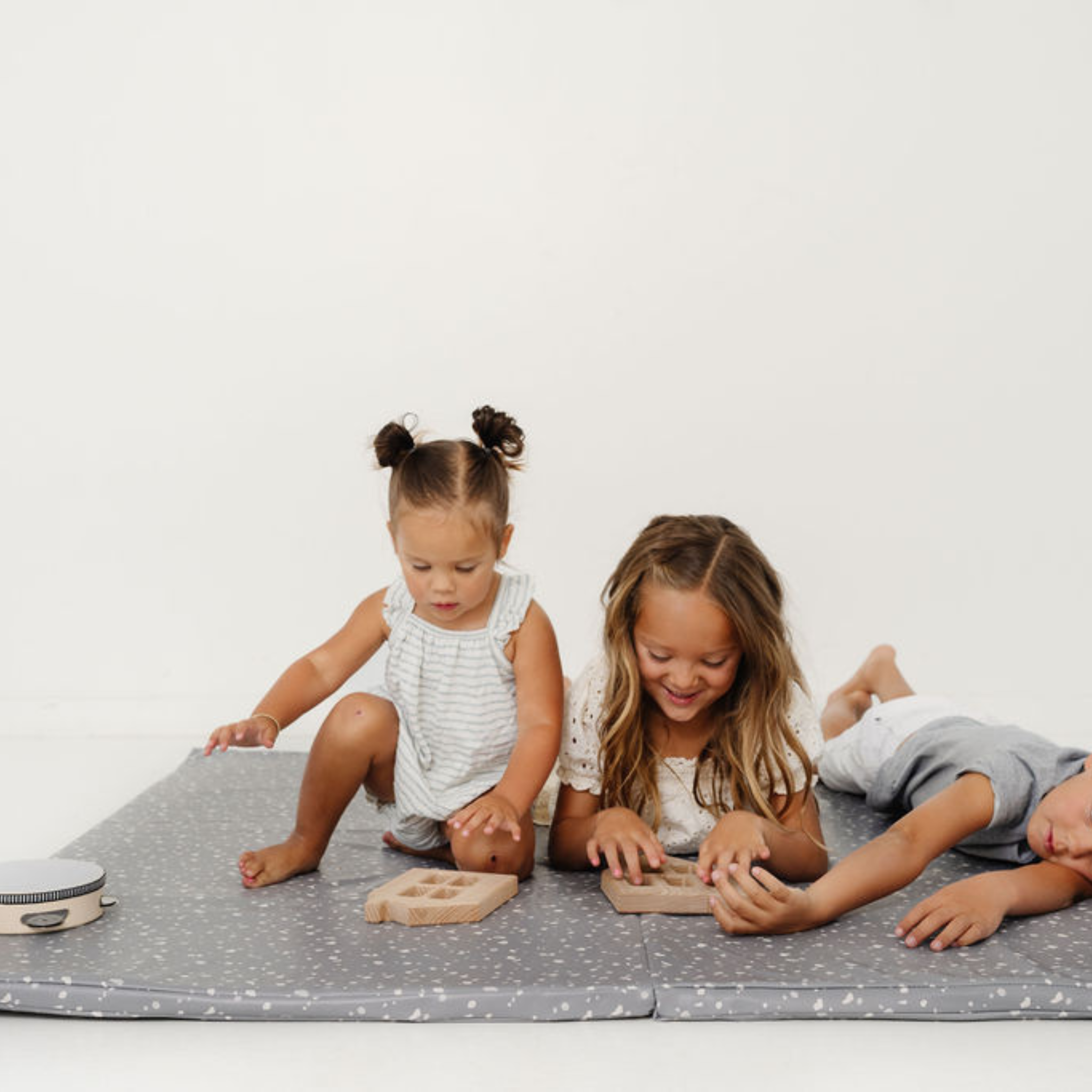 Toki Kids Terrazzo Slate Vegan Leather Mat | Playroom Avenue