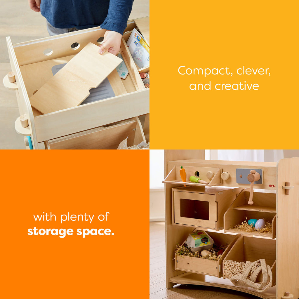 HABA Creative Play 3 in 1 – Play Kitchen, Store & Workshop | Playroom Avenue